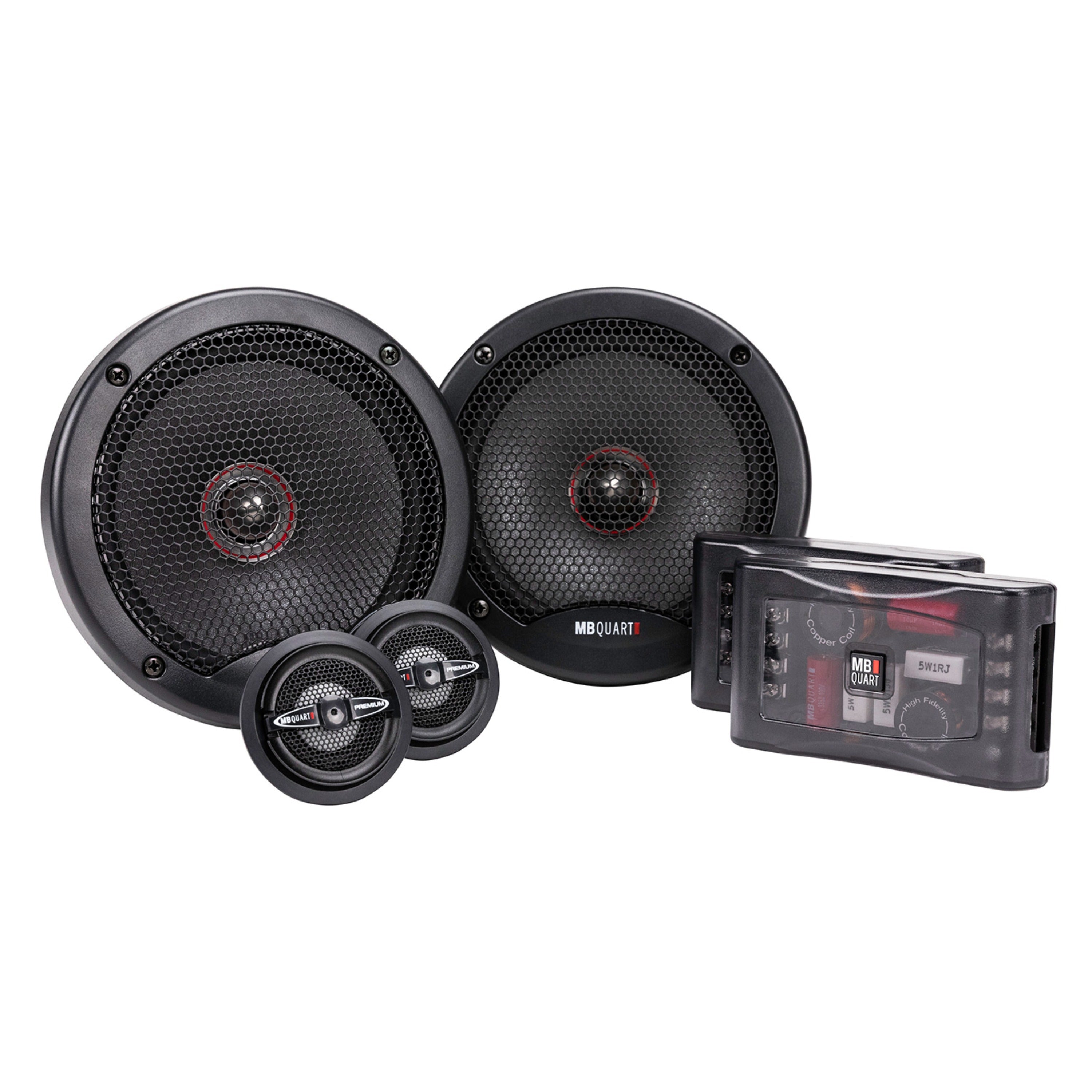 MB Quart PS1-216 6.5" Premium 2-Way component speakers with 1" Magnesium WideSphere™ Technology Tweeters