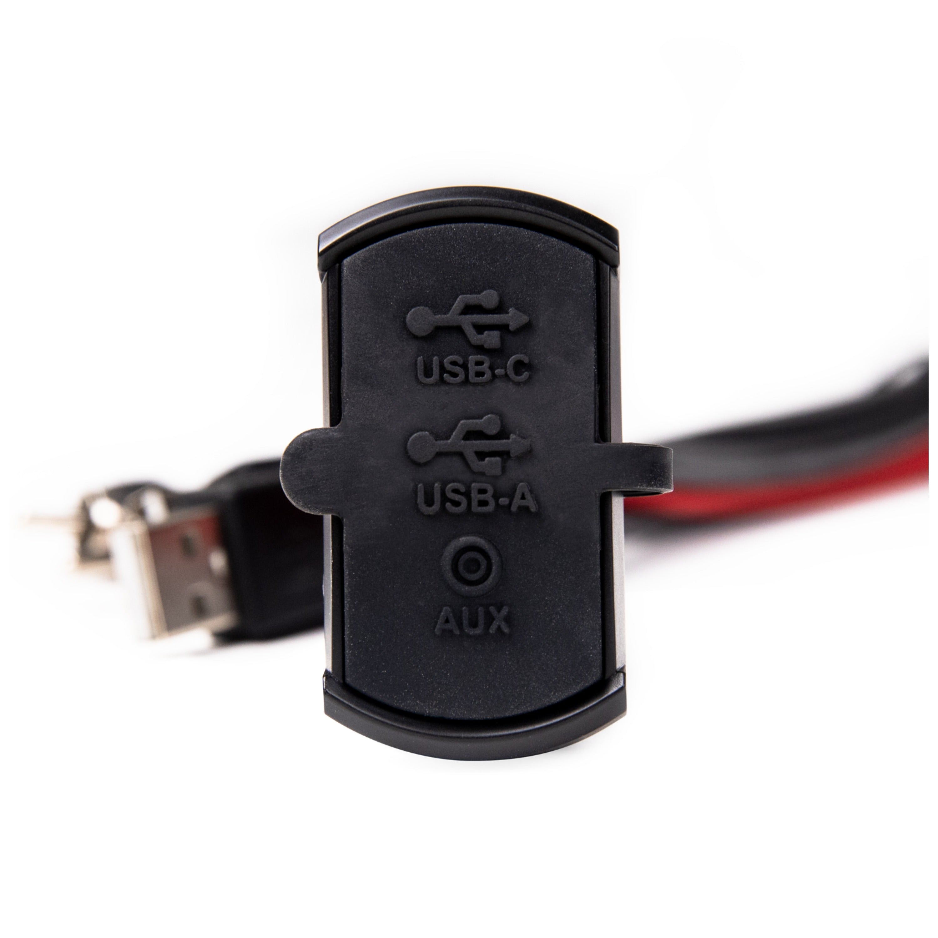 MB Quart PSAP-3S Dash mounted plug for GMR-7 w/ USB, USB-C and 3.5mm