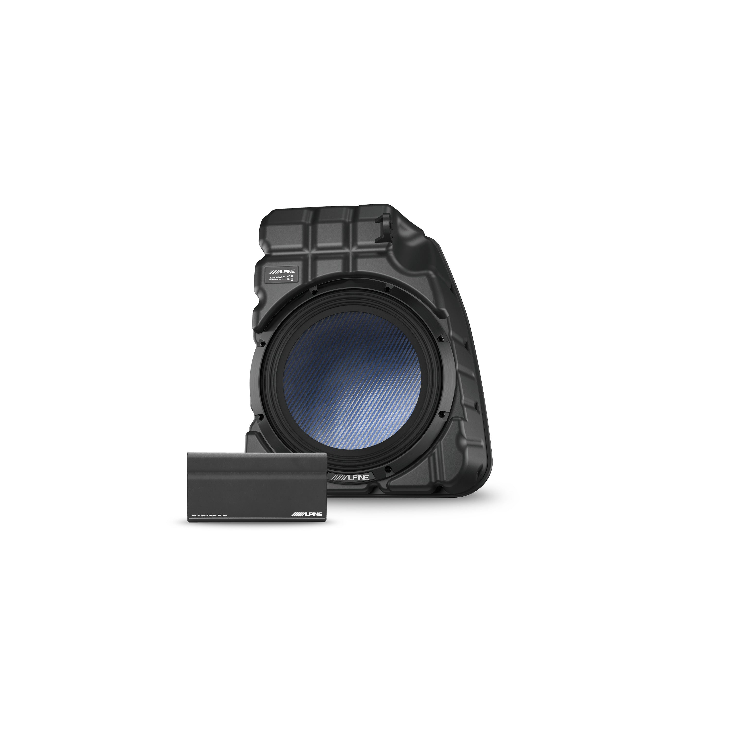 Alpine PSS-TSUB-T3B 10" Subwoofer Upgrade Kit For 2017-23 Tesla Model 3 Base Audio