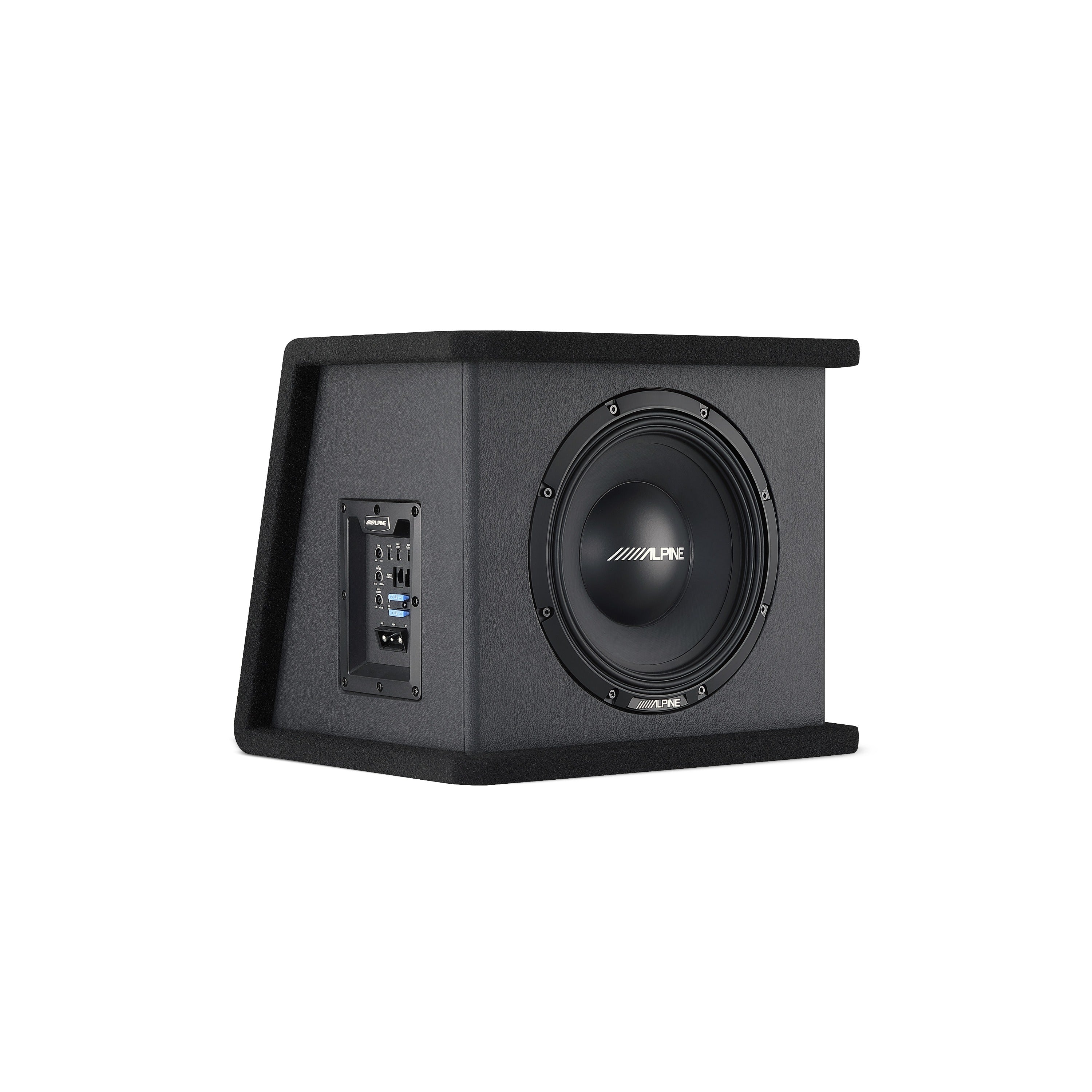 Alpine PWE-SB10 10" Powered Subwoofer Wedge Enclosure