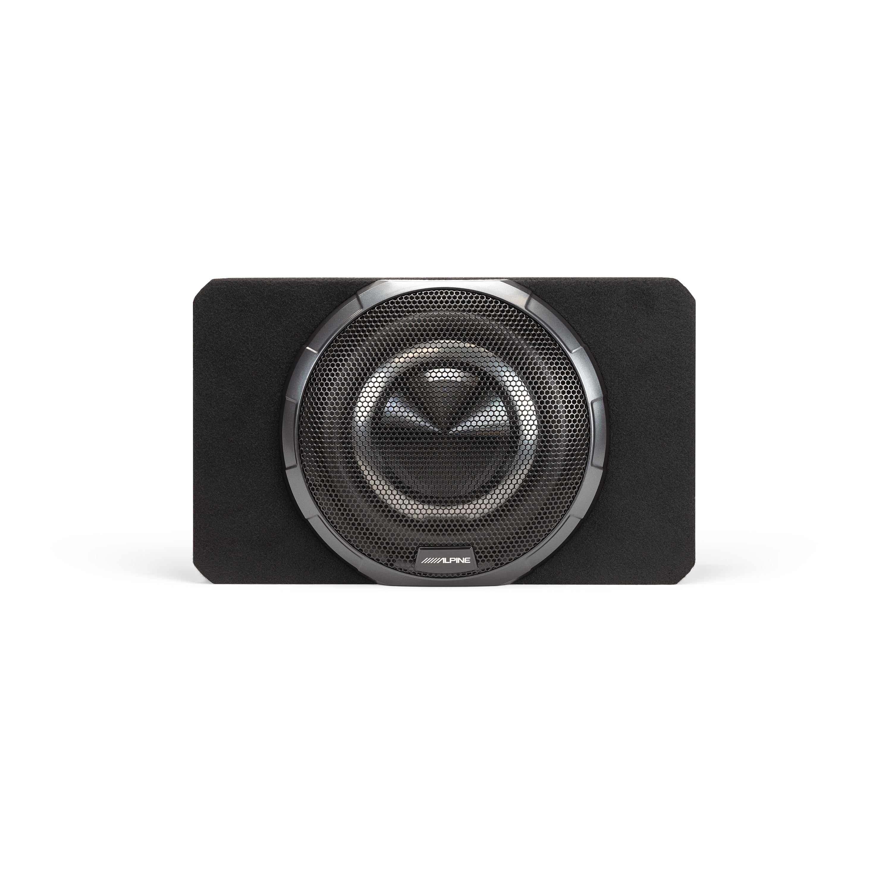 Alpine PWV-SB10 10" BassRev™ Powered Shallow Subwoofer Enclosure with OPTIM™ Sync Technology