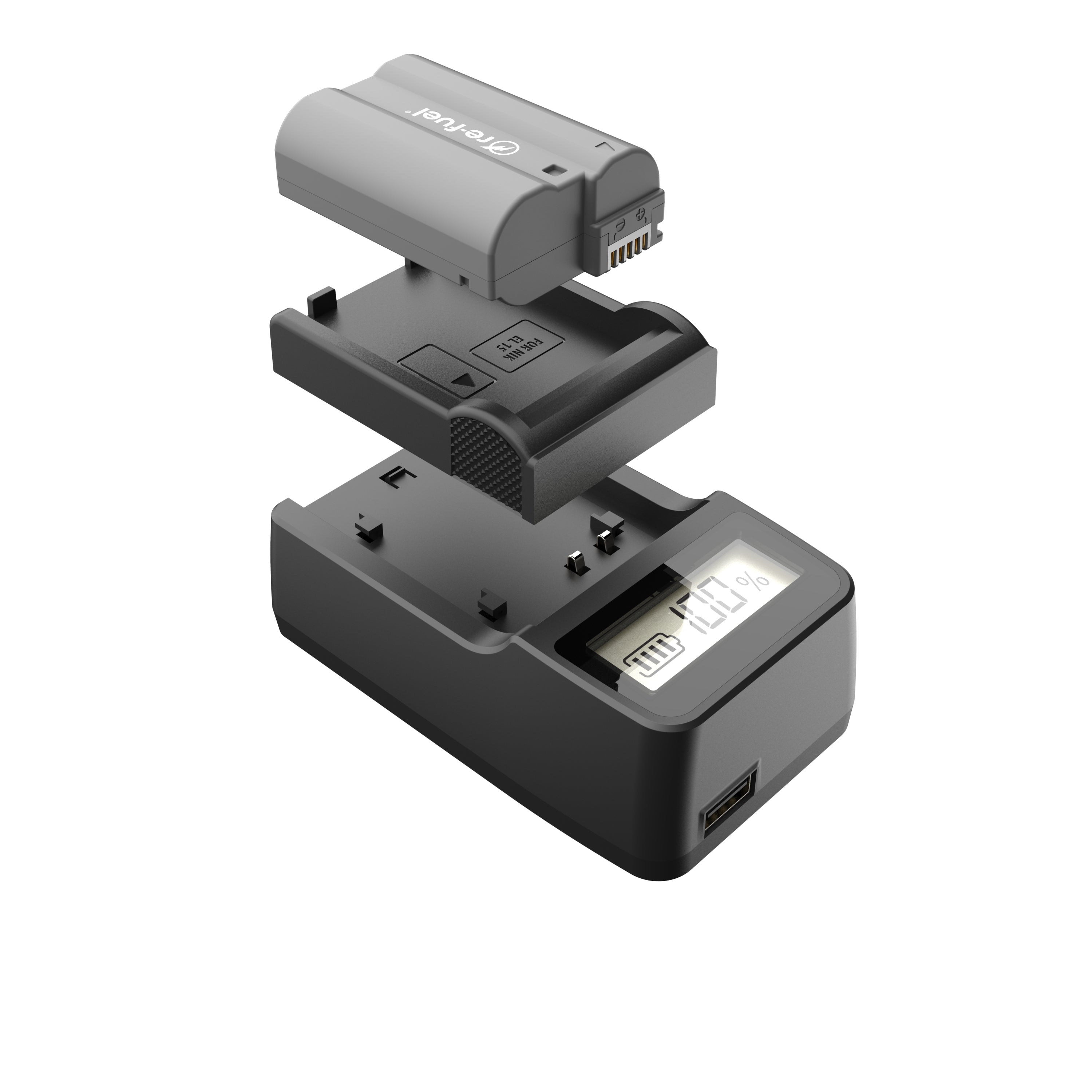 Chargeur de batterie pour appareil photo de voyage Digipower Re-Fuel RFDSLR700N