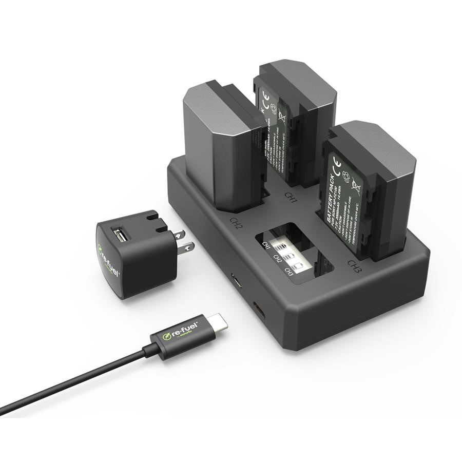 Chargeur triple Re-Fuel pour Sony NP-FZ100