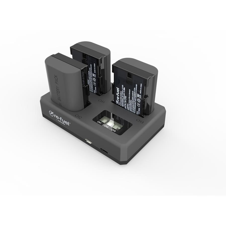 Chargeur triple Re-Fuel pour Canon LP-E6
