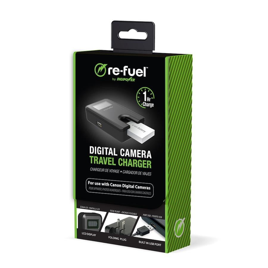 Chargeur de voyage Re-Fuel pour Canon avec USB