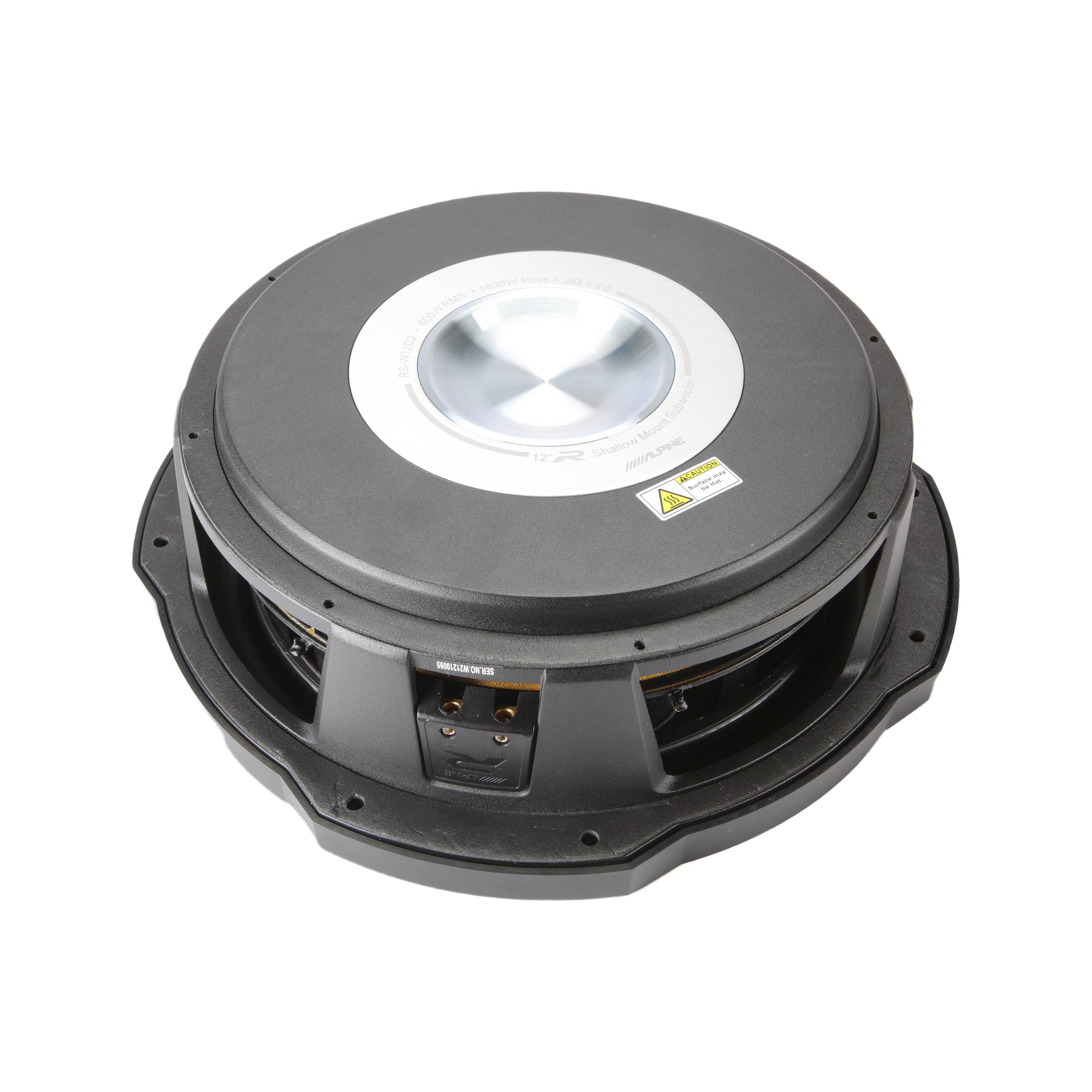 Caisson de basses peu profond Alpine RS-W10D4 10 pouces série R (double 4 ohms)
