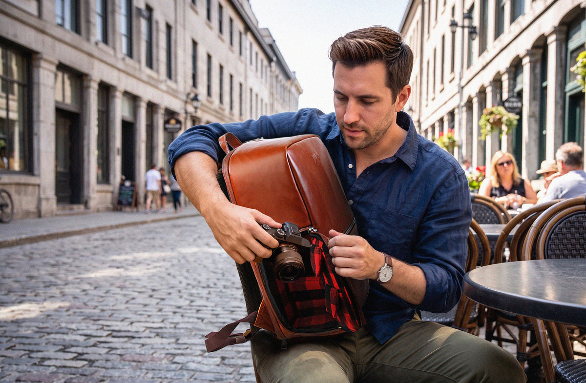 Roots Flannel Collection Premium Camera Backpack