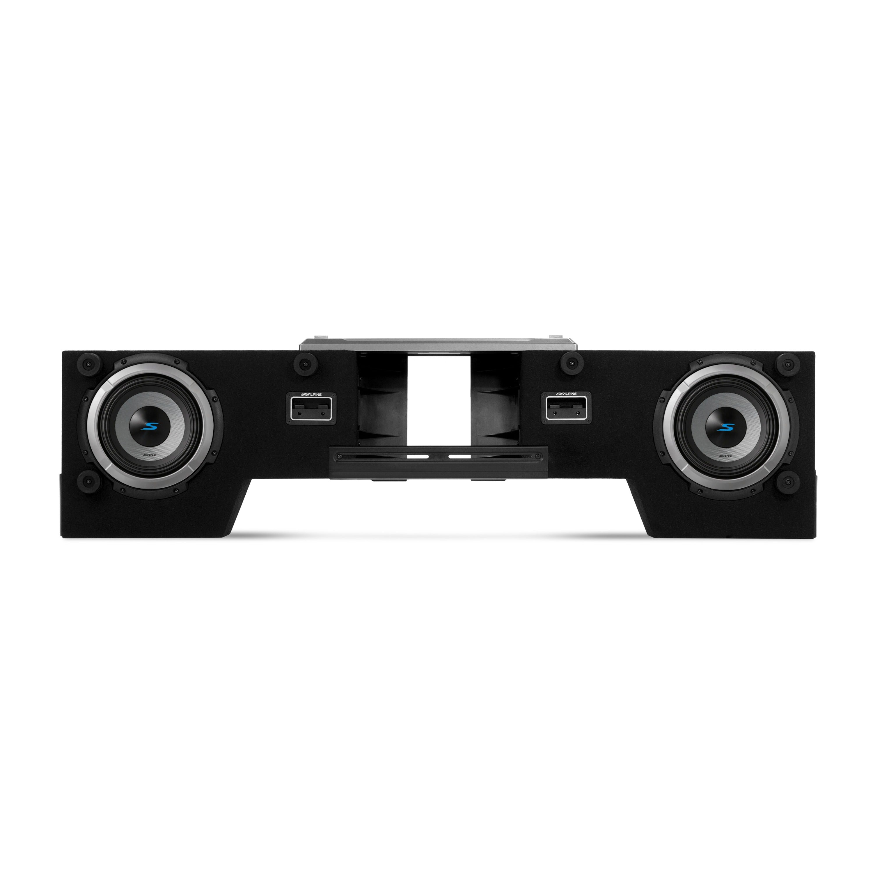 Alpine S2-DB8V-TRK Dual 8" Alpine Halo S-Series Preloaded Truck Subwoofer Enclosure with ProLink