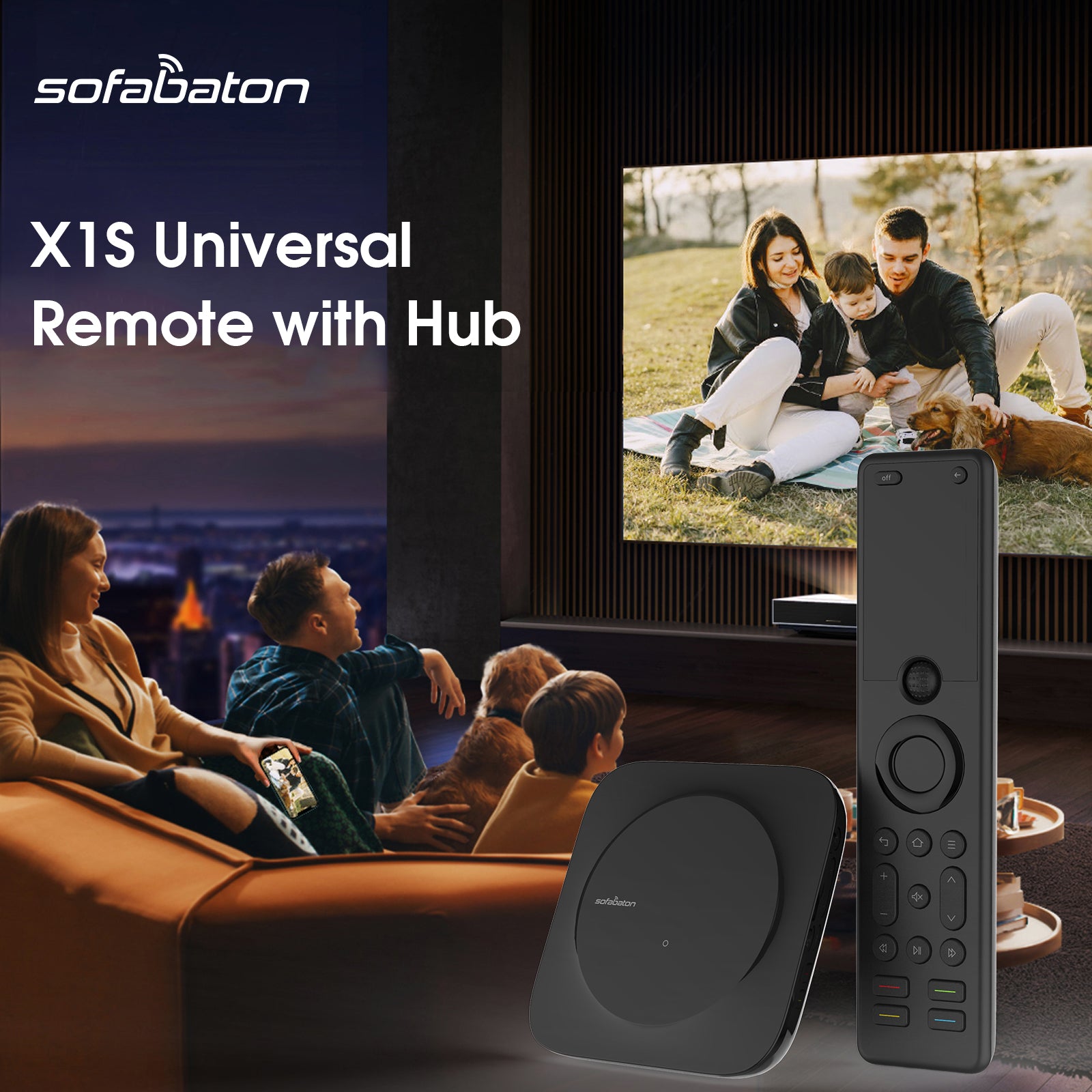 Télécommande universelle Sofabaton X1S avec hub