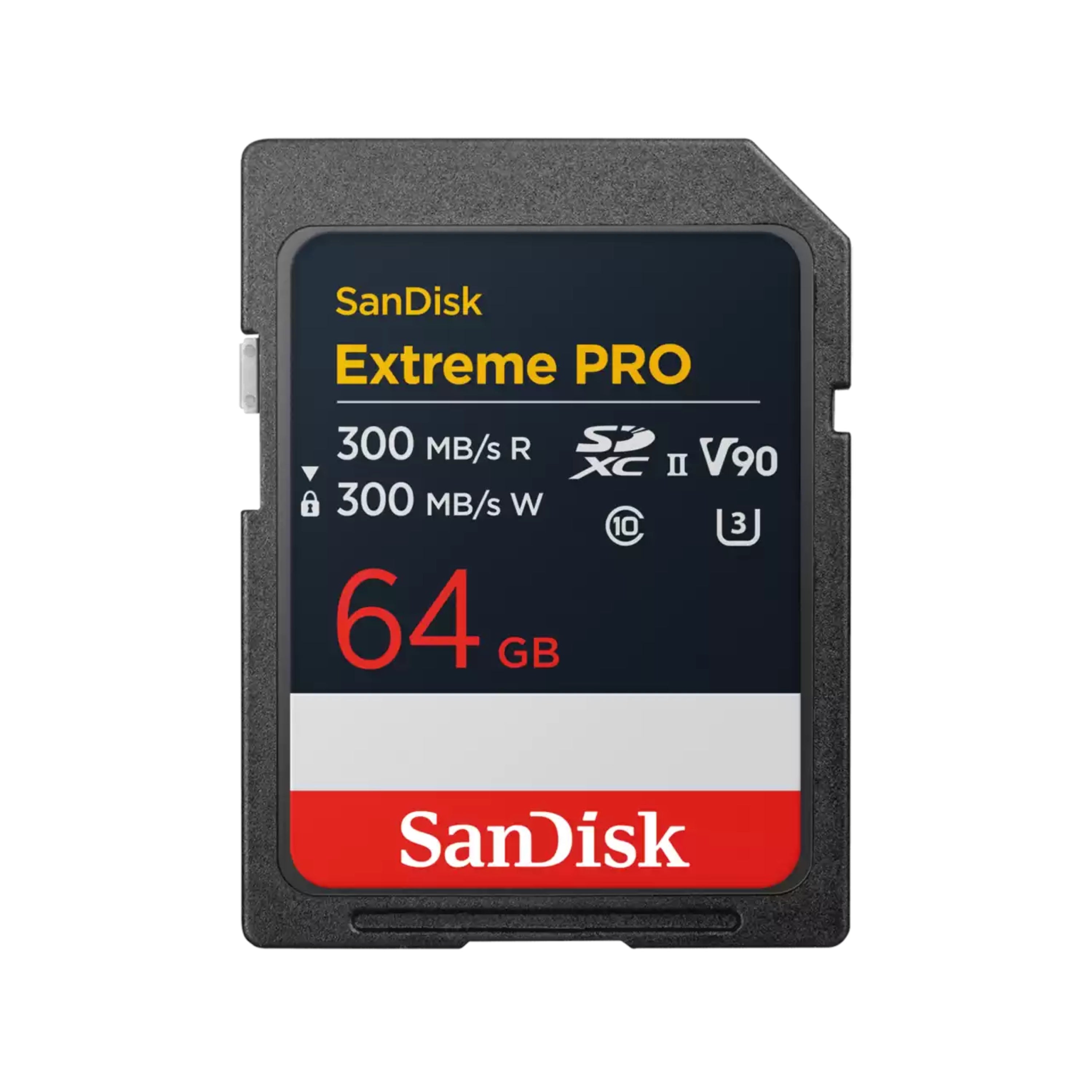 Carte SD UHS-II SanDisk Extreme PRO (V90) - 64 Go/128 Go/256 Go/512 Go