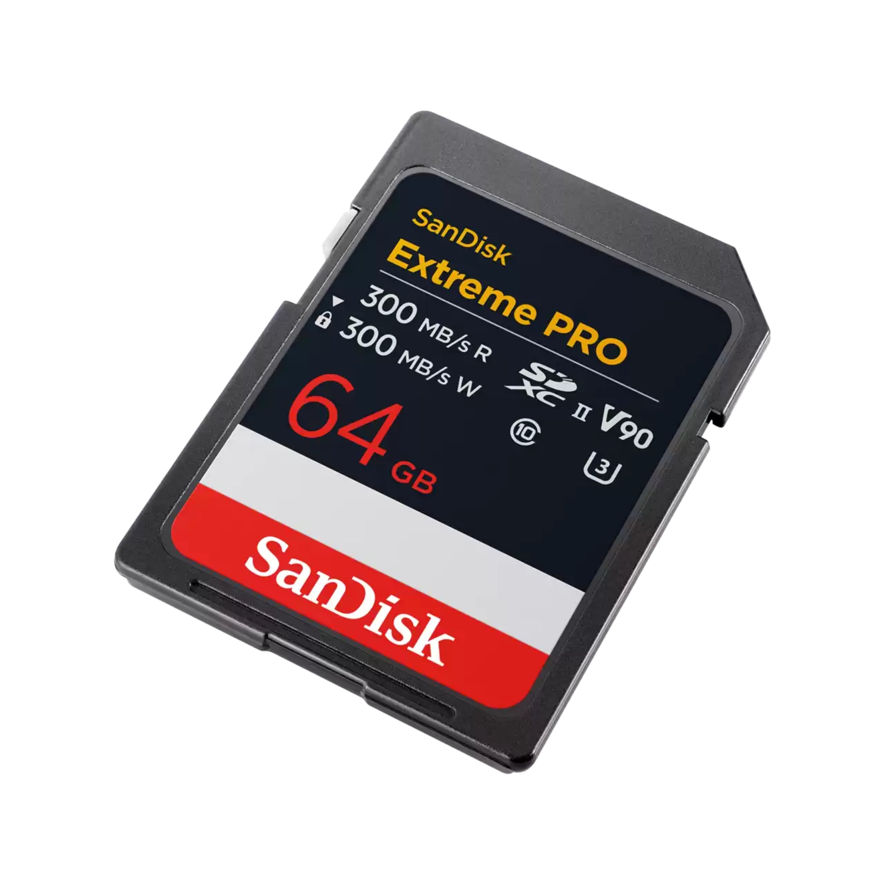 Carte SD UHS-II SanDisk Extreme PRO (V90) - 64 Go/128 Go/256 Go/512 Go