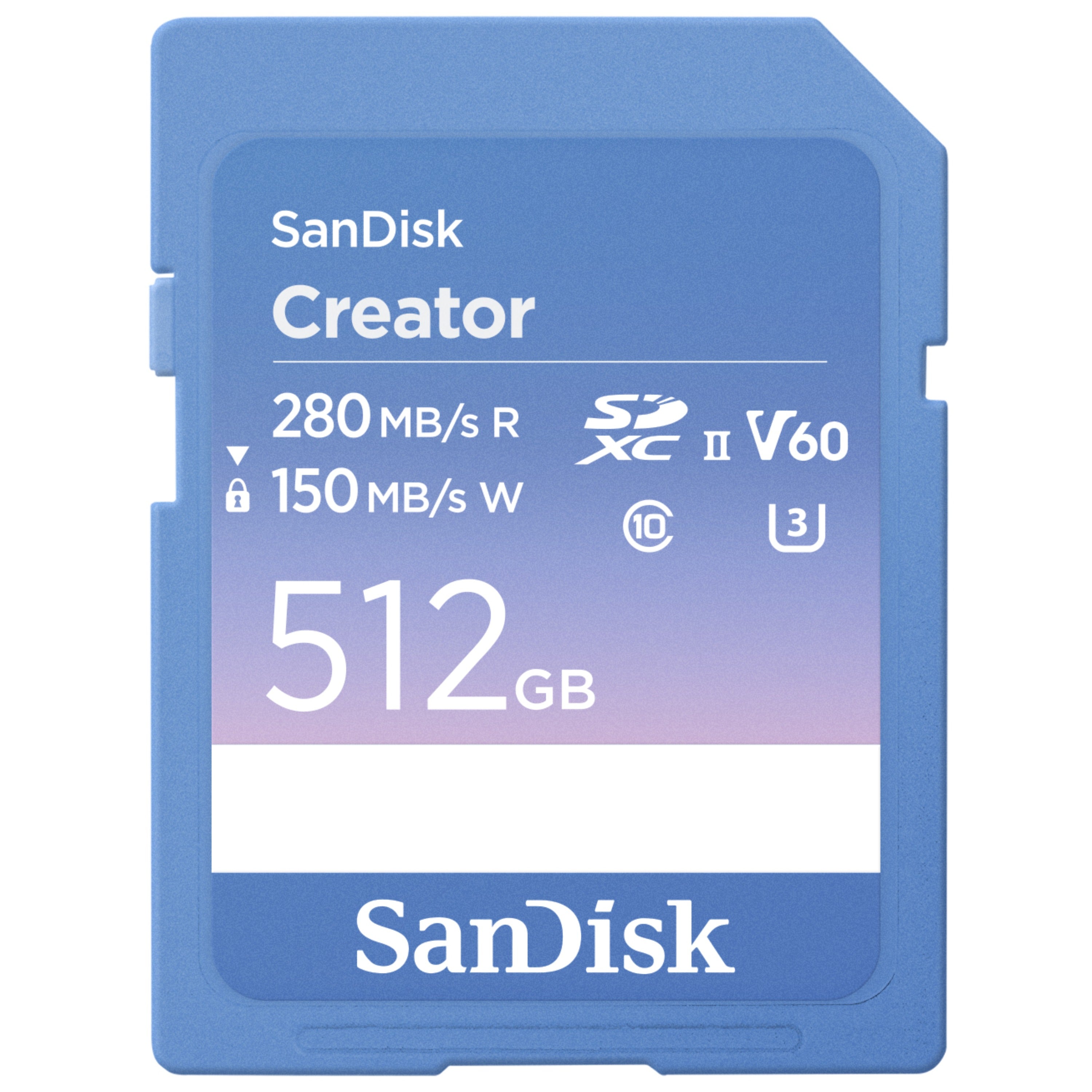 Carte SD SanDisk Creator UHS-II V60