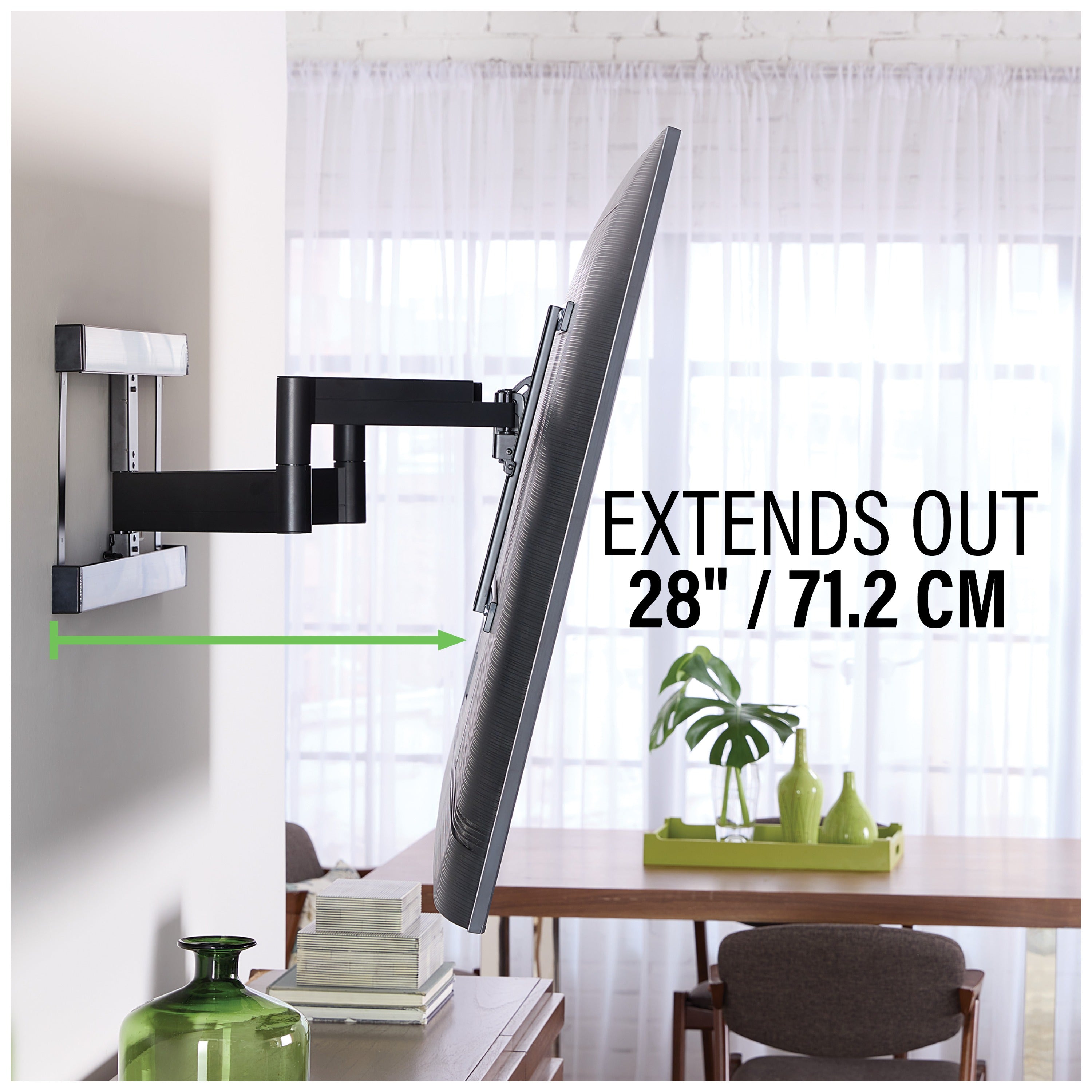 Sanus SLF428B3 Preferred Full-Motion TV Wall Mount for TVs 37" to 90