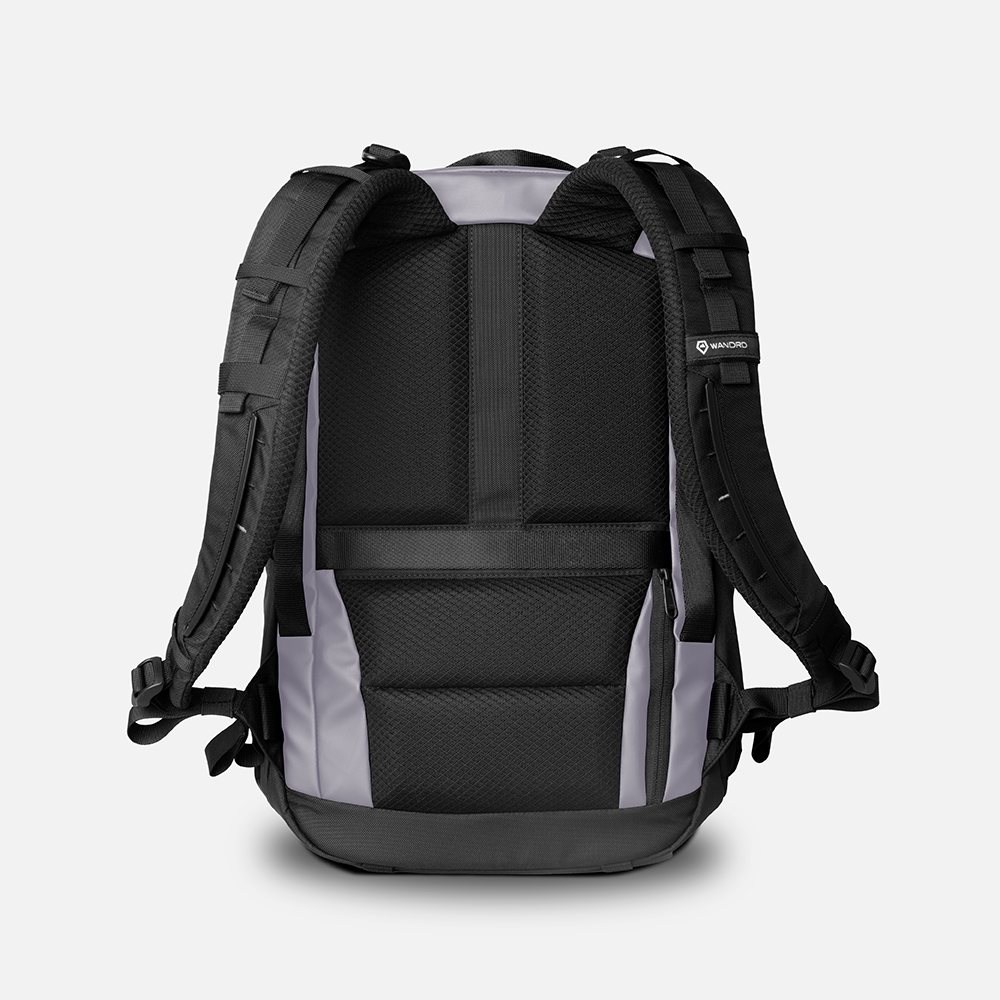 Purple Stratus Photo 18L Backpack Back