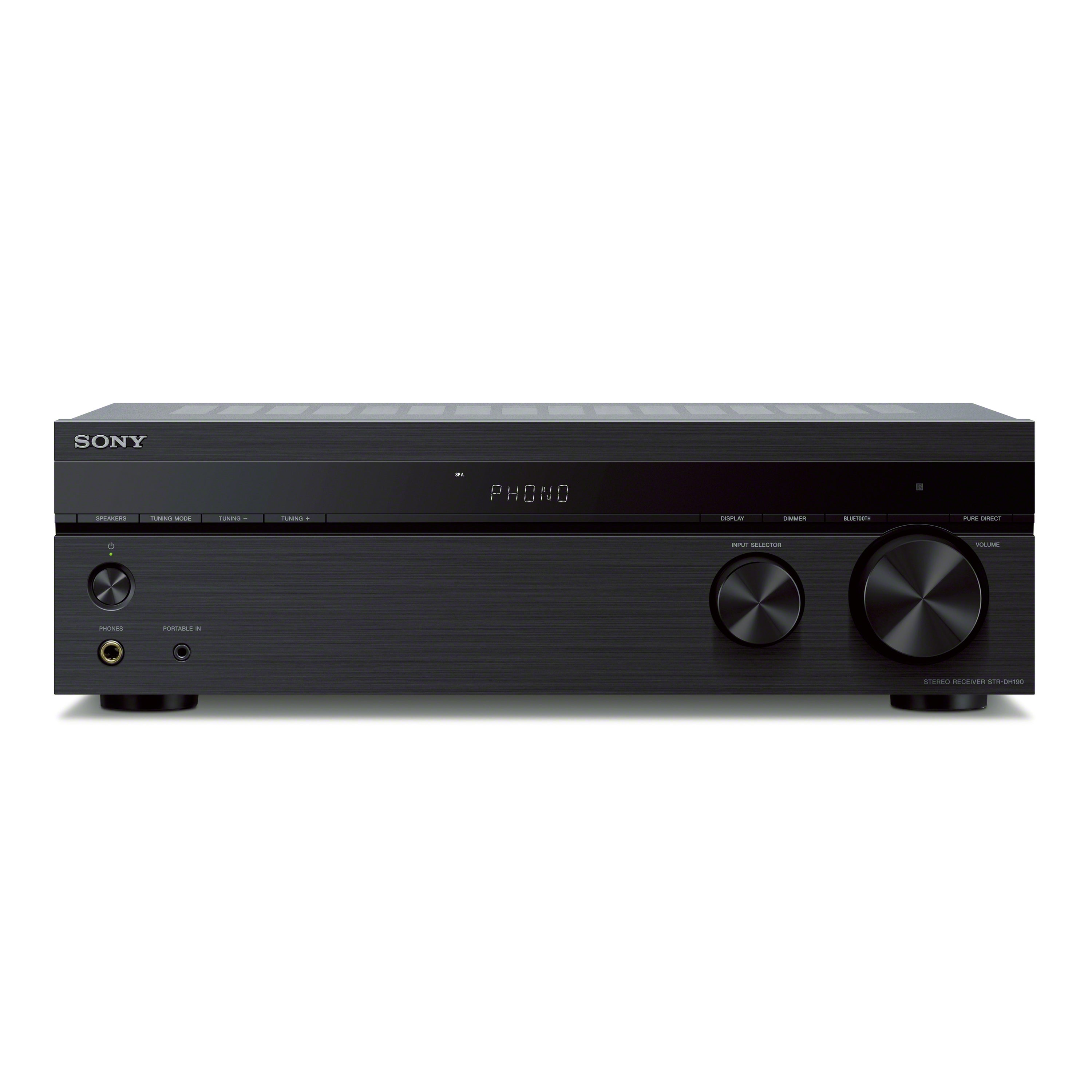 Sony Stereo Receiver Phono Input and Bluetooth® Connectivity | STR-DH190