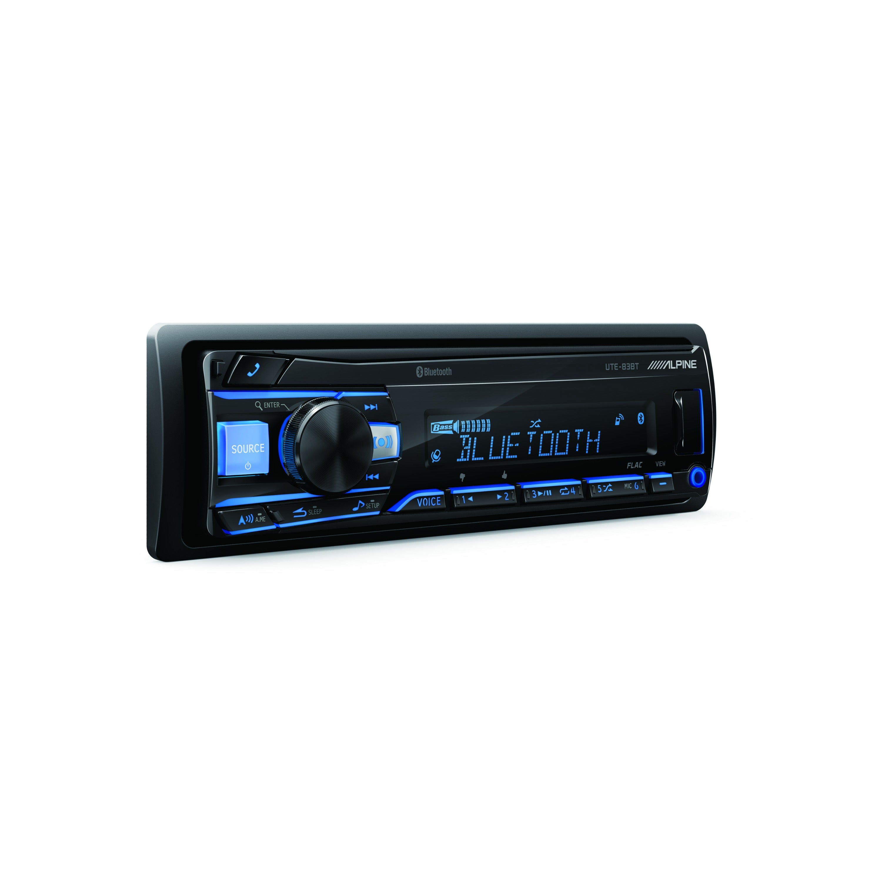 Alpine UTE-83BT Single DIN Advanced Bluetooth Radio