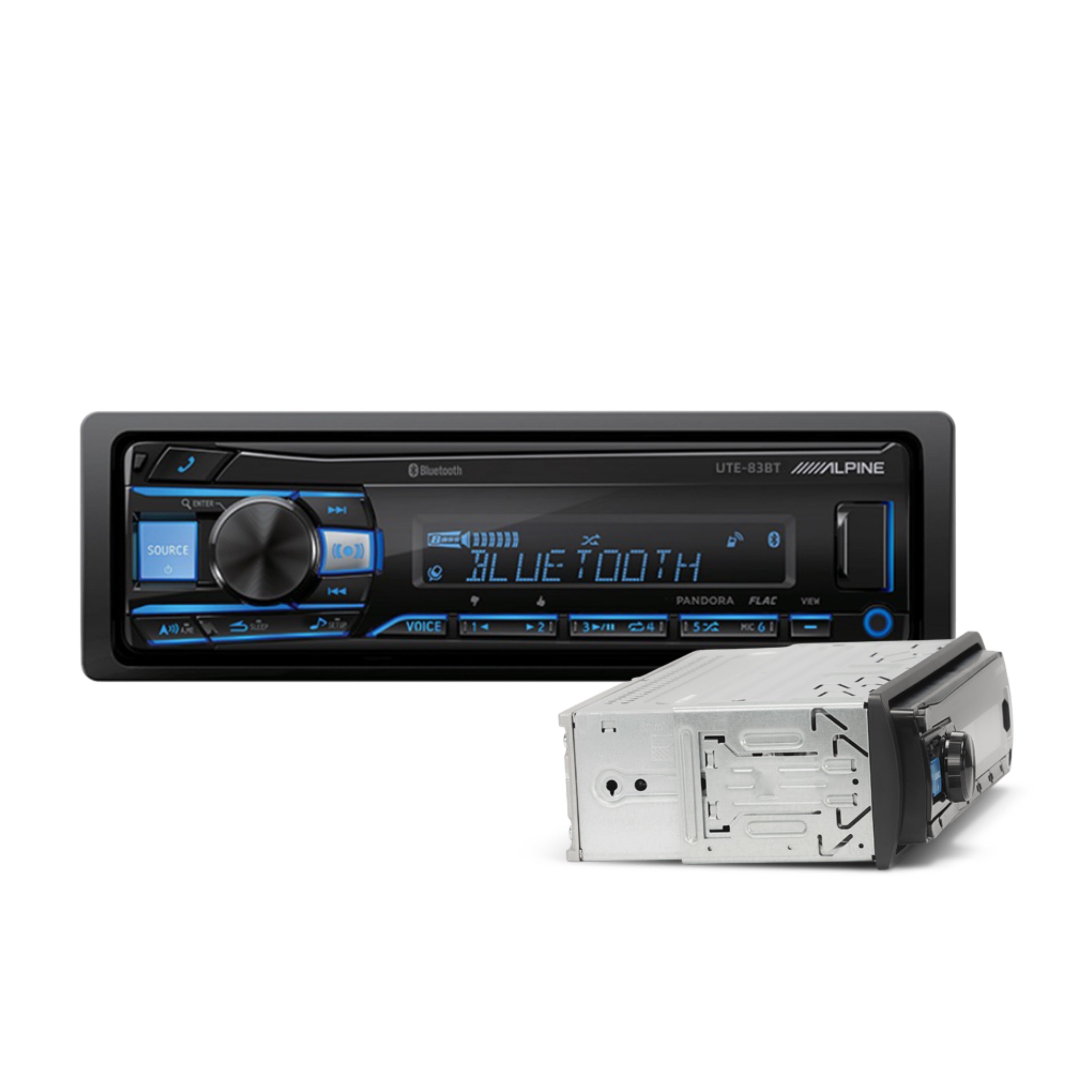 Alpine UTE-83BT Single DIN Advanced Bluetooth Radio