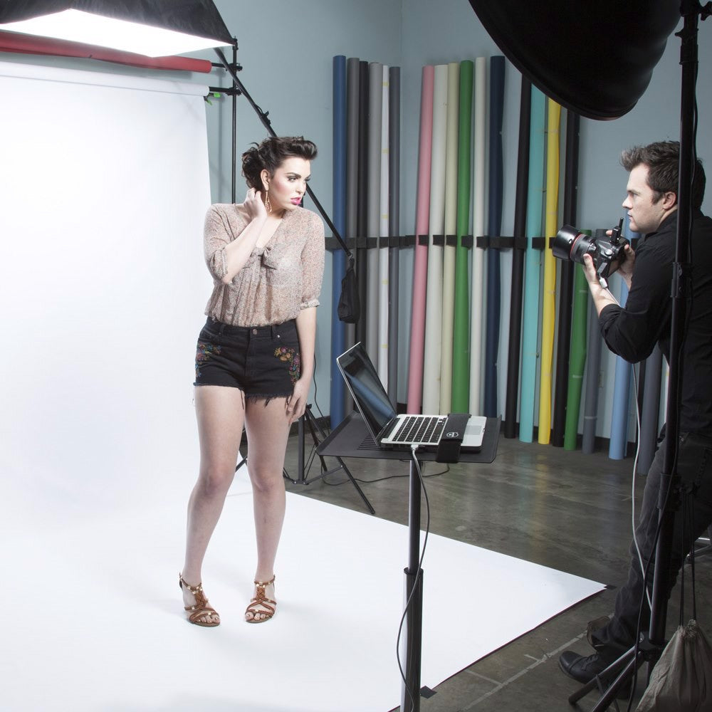 Fond en vinyle solide Savage blanc pur