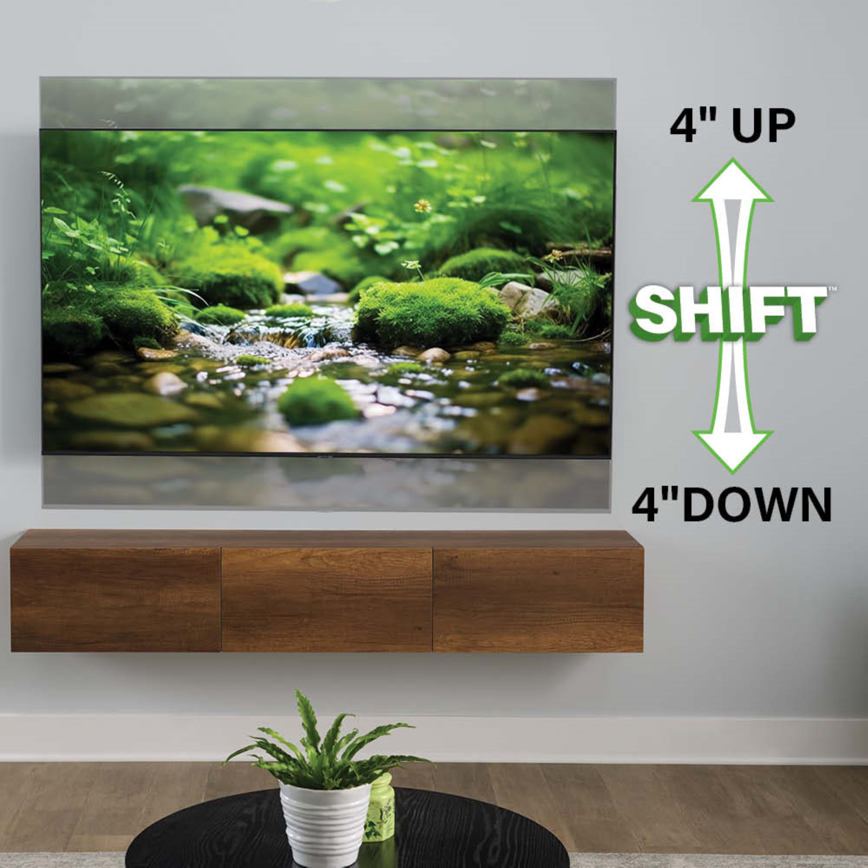 Support mural TV Sanus Advanced Full Motion 4D Shift pour téléviseurs de 42 à 90 pouces