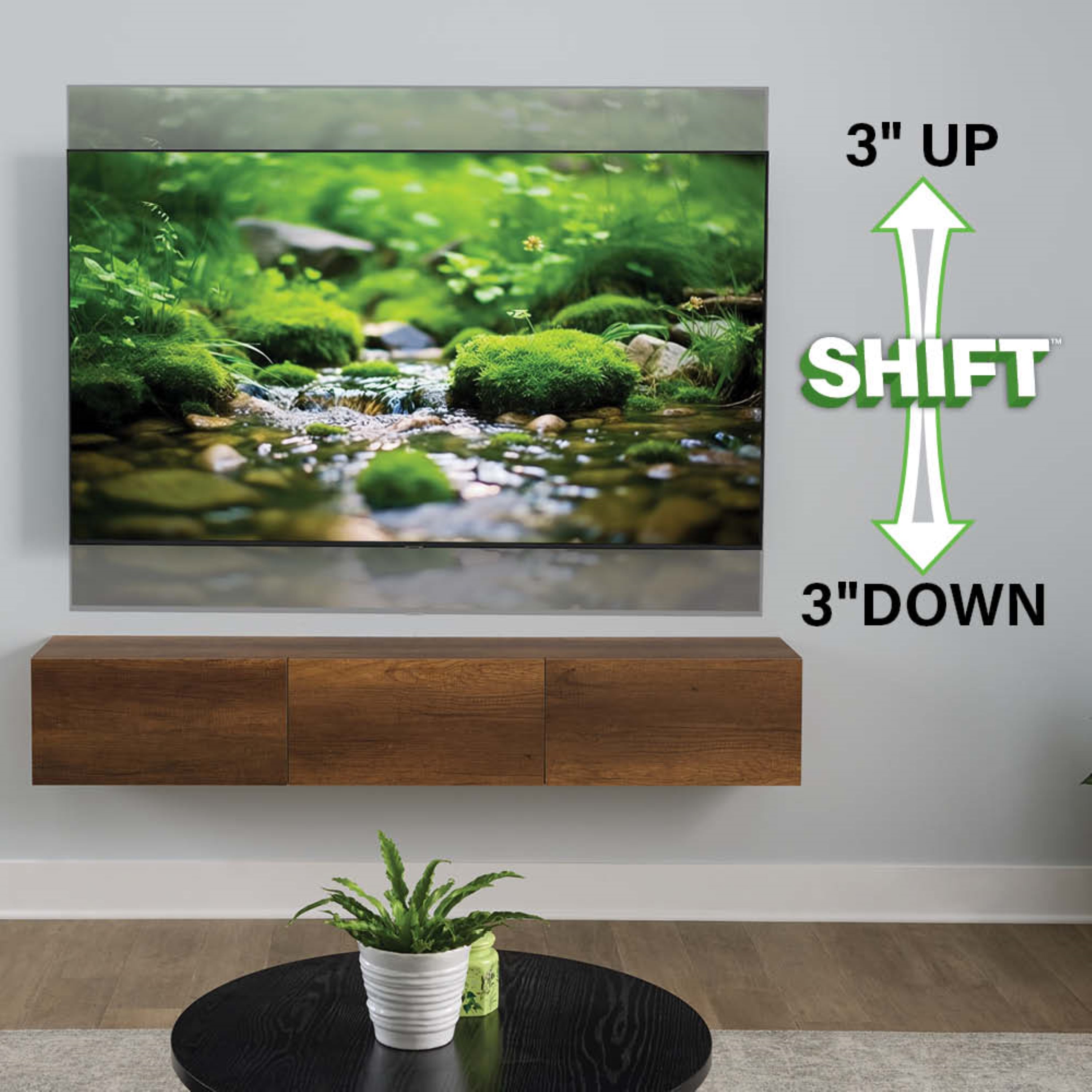 Support mural TV Sanus Advanced Full Motion 4D Shift pour téléviseurs de 32 à 65 pouces