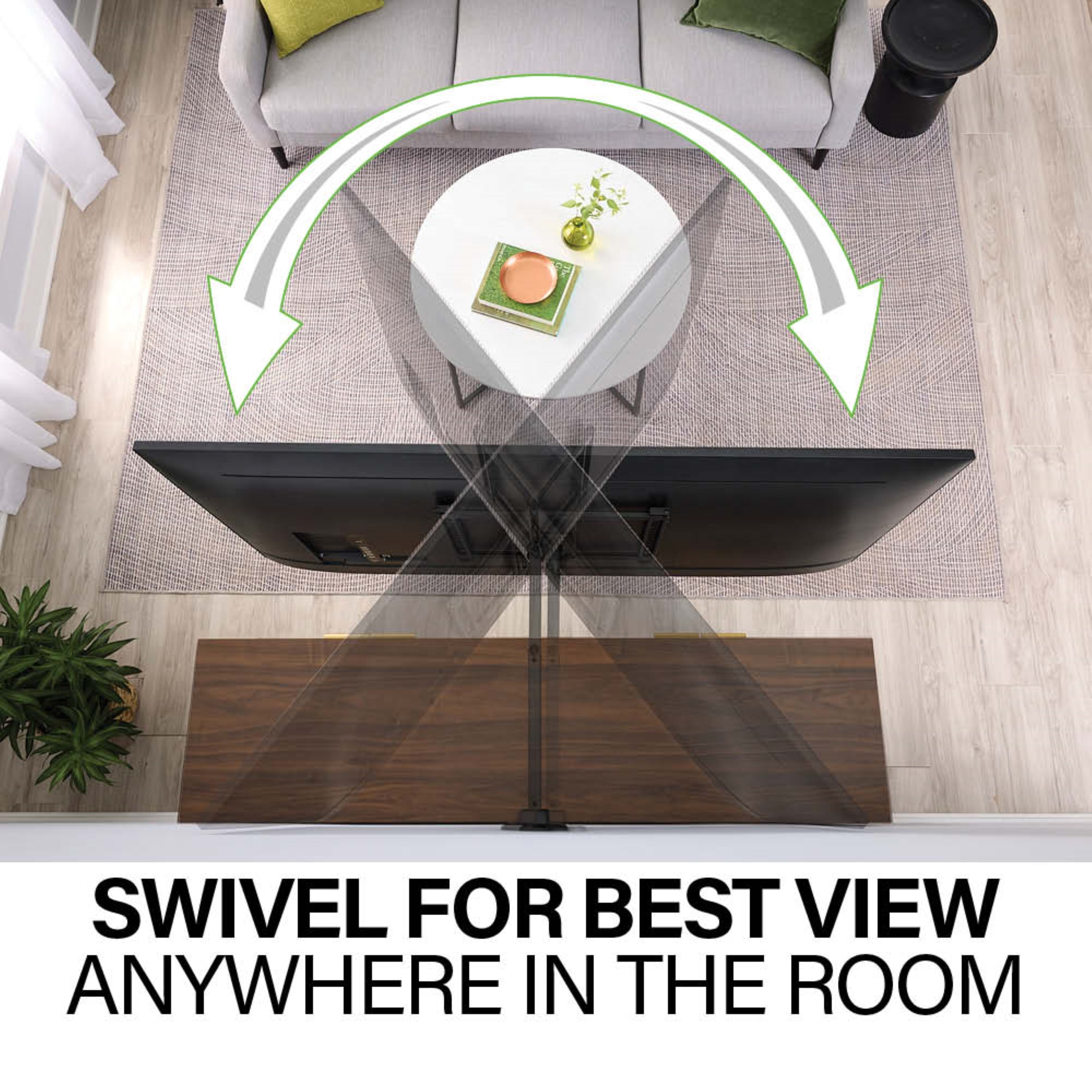 Support mural TV Sanus Advanced Full Motion 4D Shift pour téléviseurs de 32 à 65 pouces