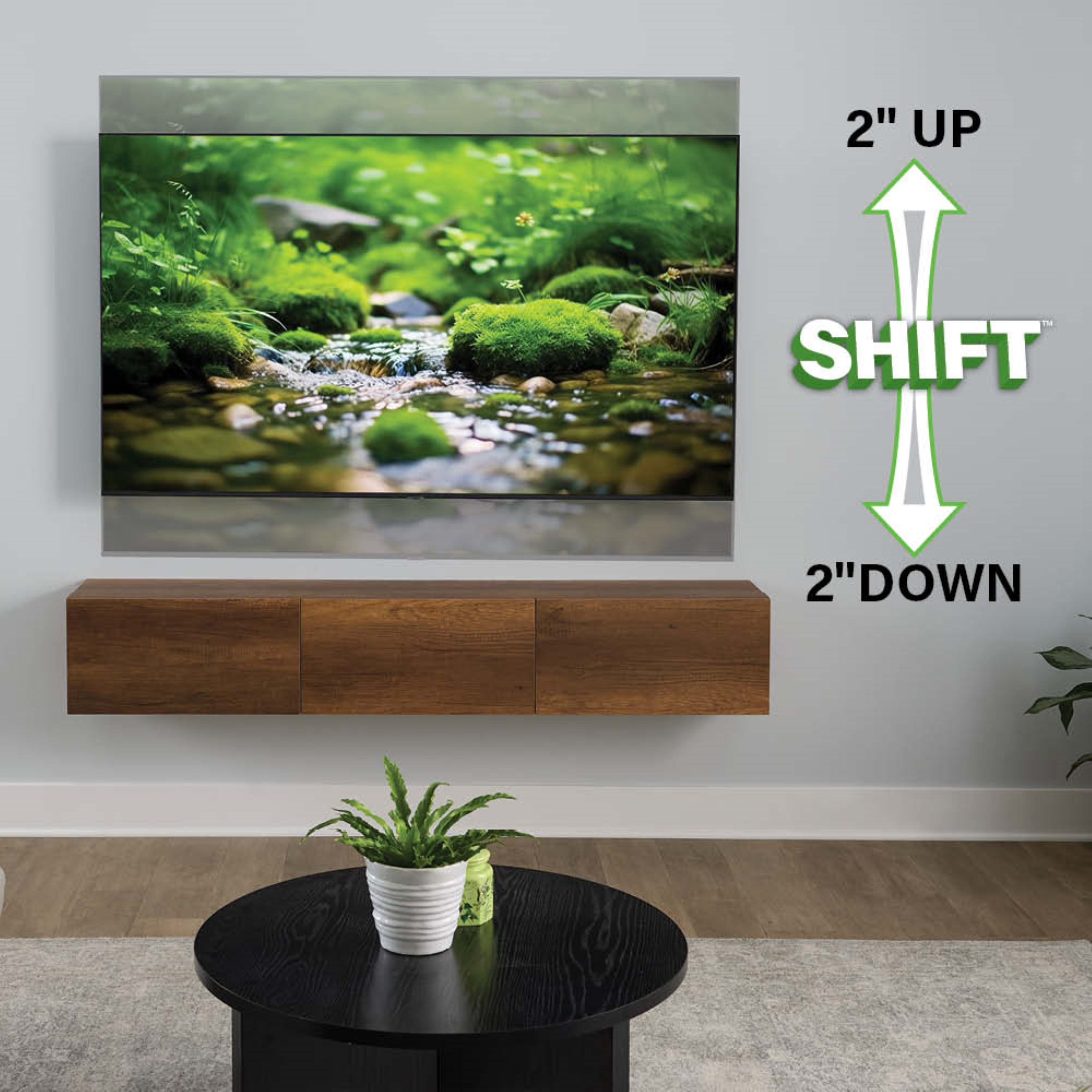 Support mural TV Sanus Advanced Full Motion 4D Shift pour téléviseurs de 19 à 43 pouces