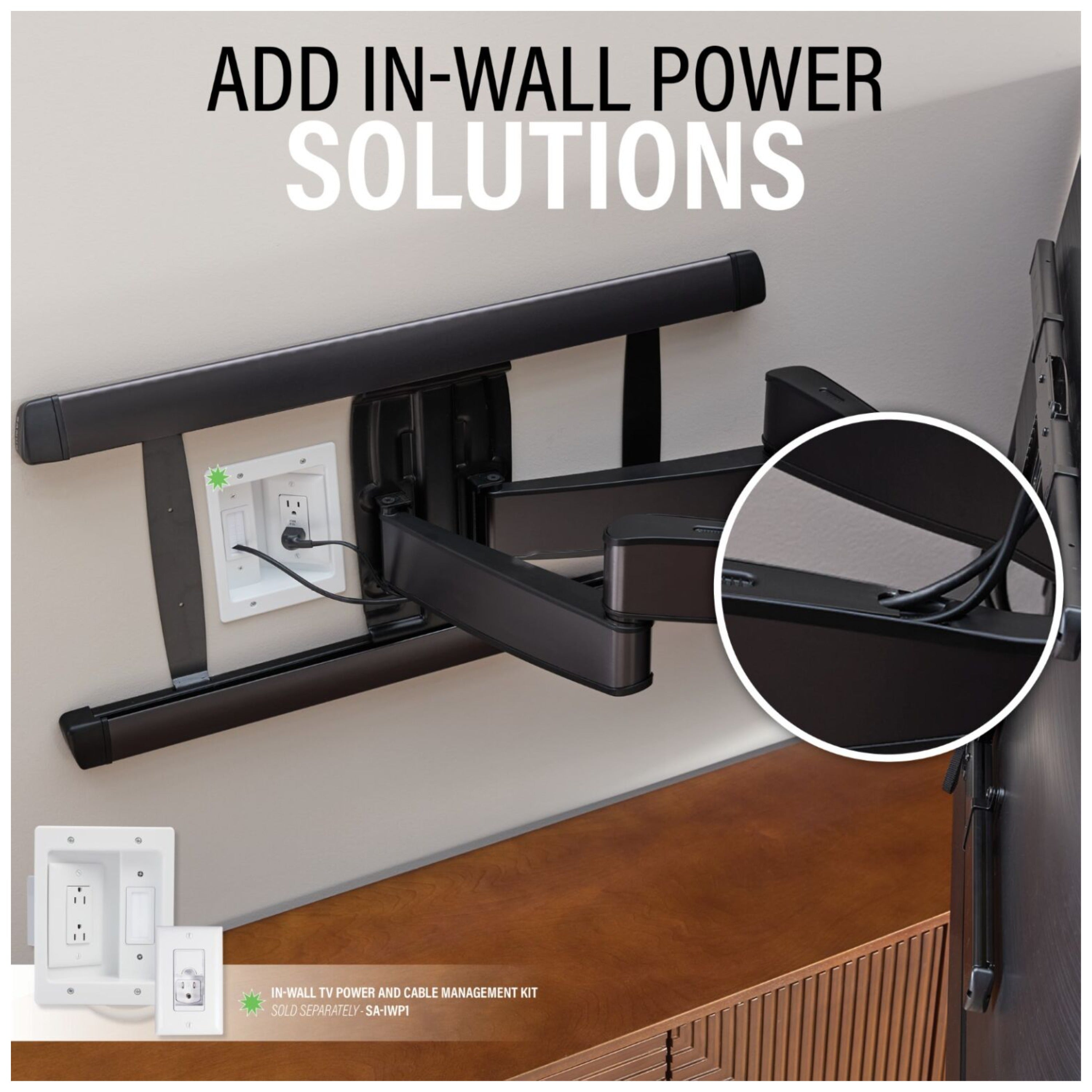 SANUS Advanced XL Full-Motion Premium TV Wall Mount for TVs 65"-100"