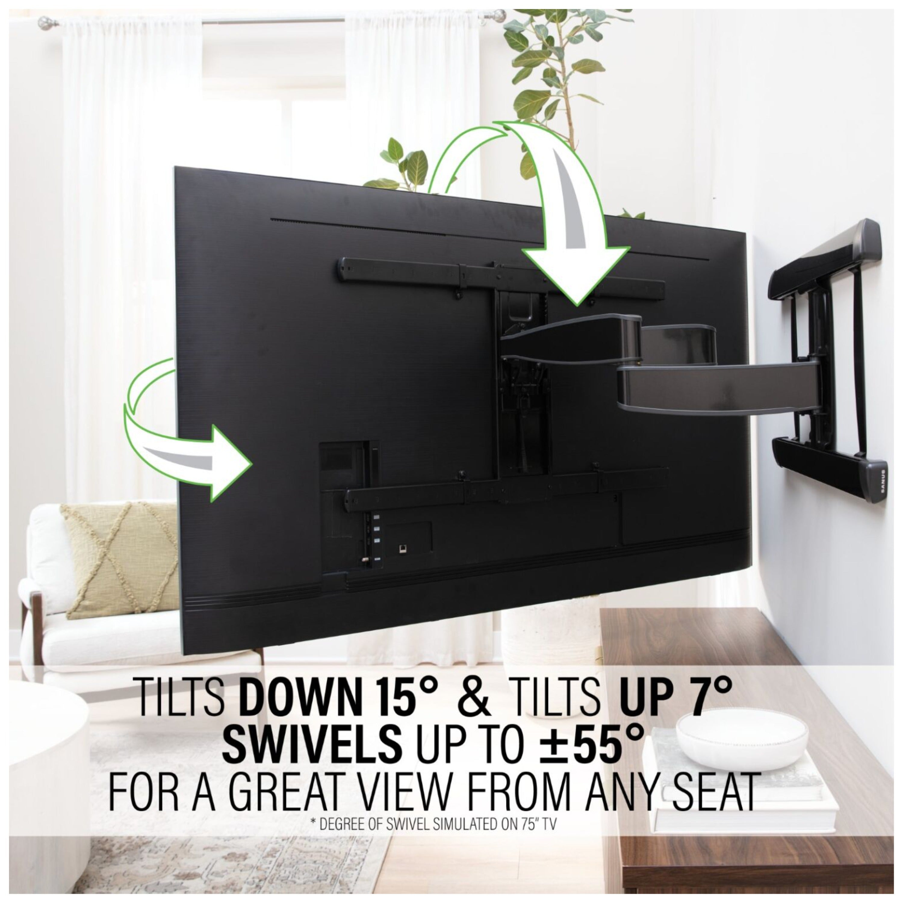 SANUS Advanced XL Full-Motion Premium TV Wall Mount for TVs 65"-100"