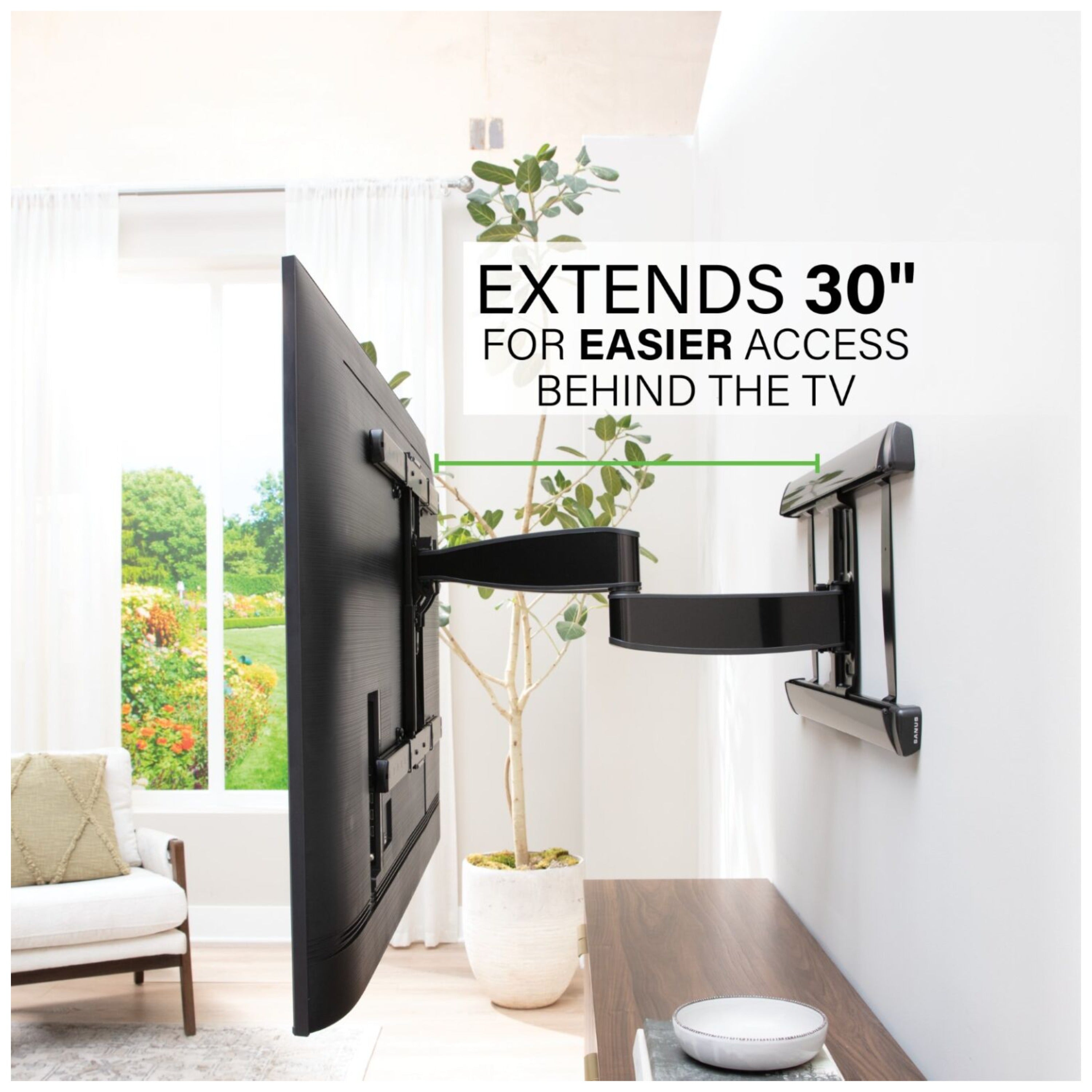 SANUS Advanced XL Full-Motion Premium TV Wall Mount for TVs 65"-100"