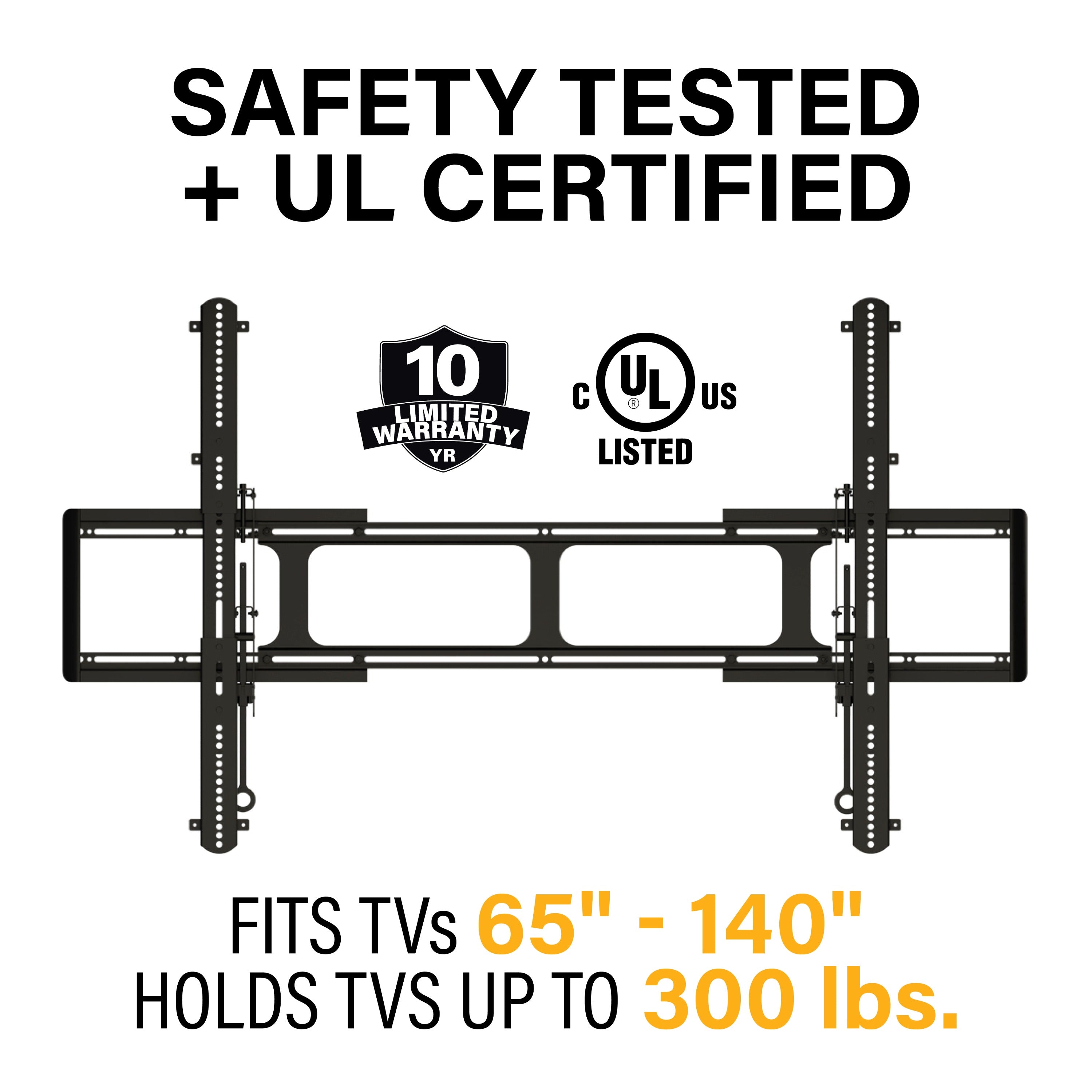 Sanus Extra Large Fixed TV Mount 65-140"