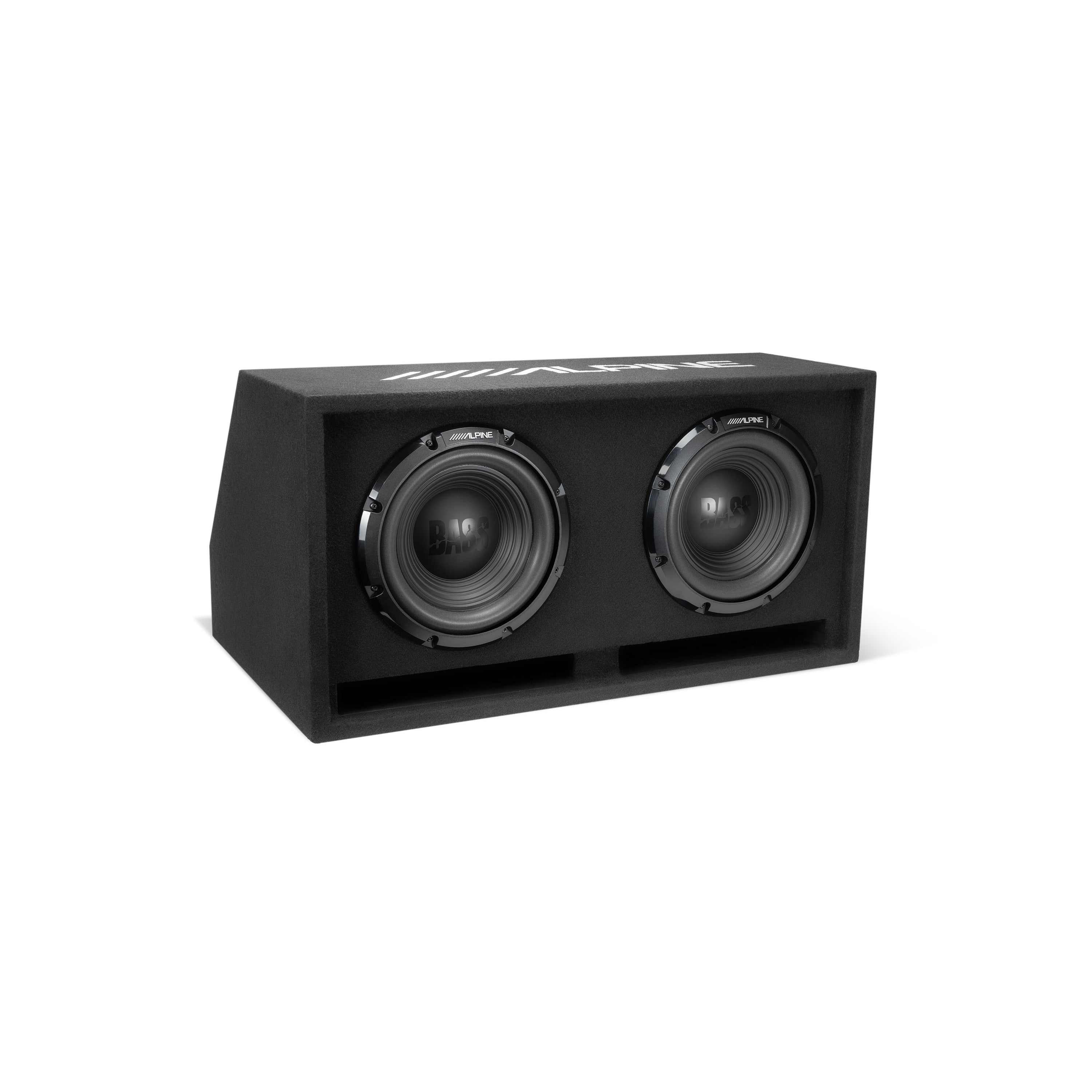 Alpine W-DB10V 10" Wedg-E Dual Vented Preloaded Wedge Subwoofer Enclosure