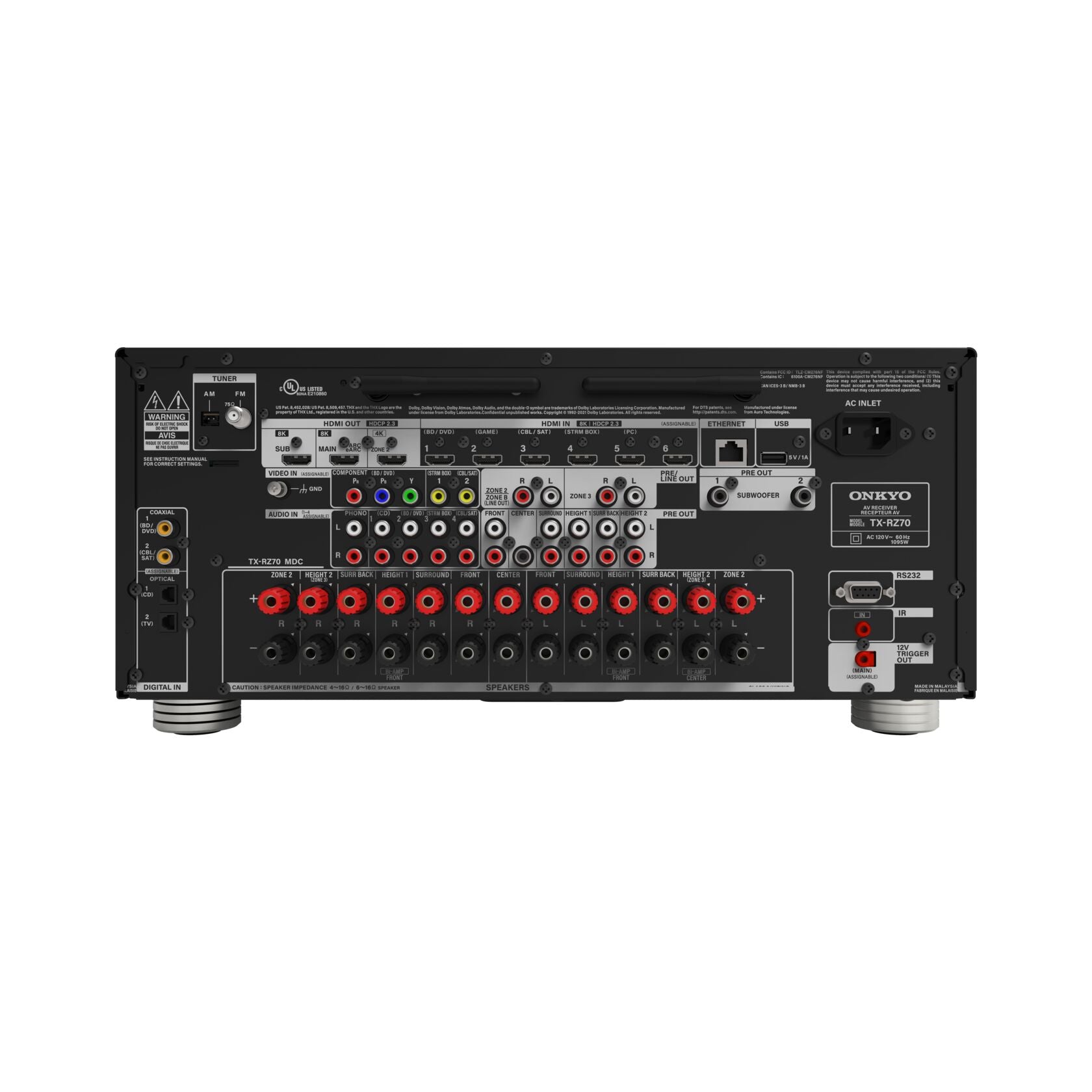 Onkyo TX-RZ70 Récepteur AV 11,2 canaux