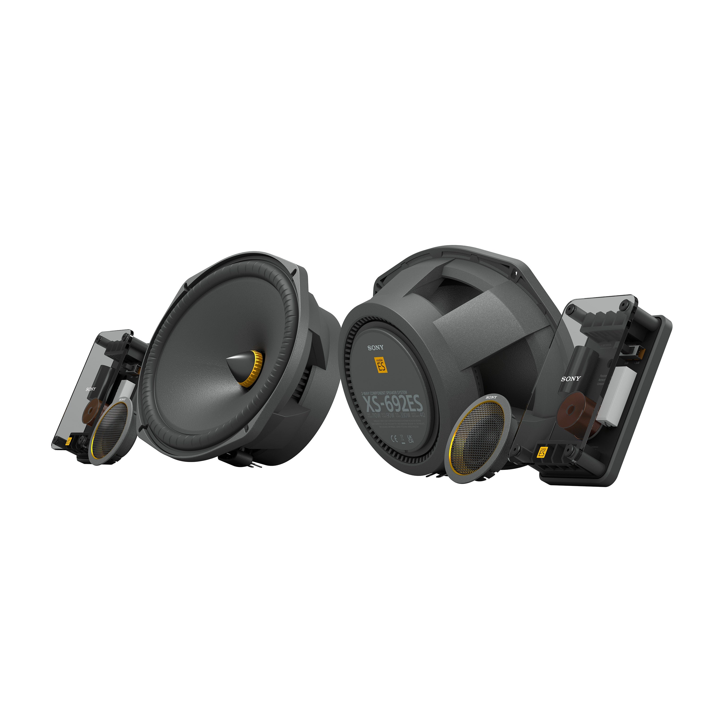 Enceintes composantes 2 voies Sony XS-692ES | Mobile ES™ 6 x 9" (16 x 24 cm)