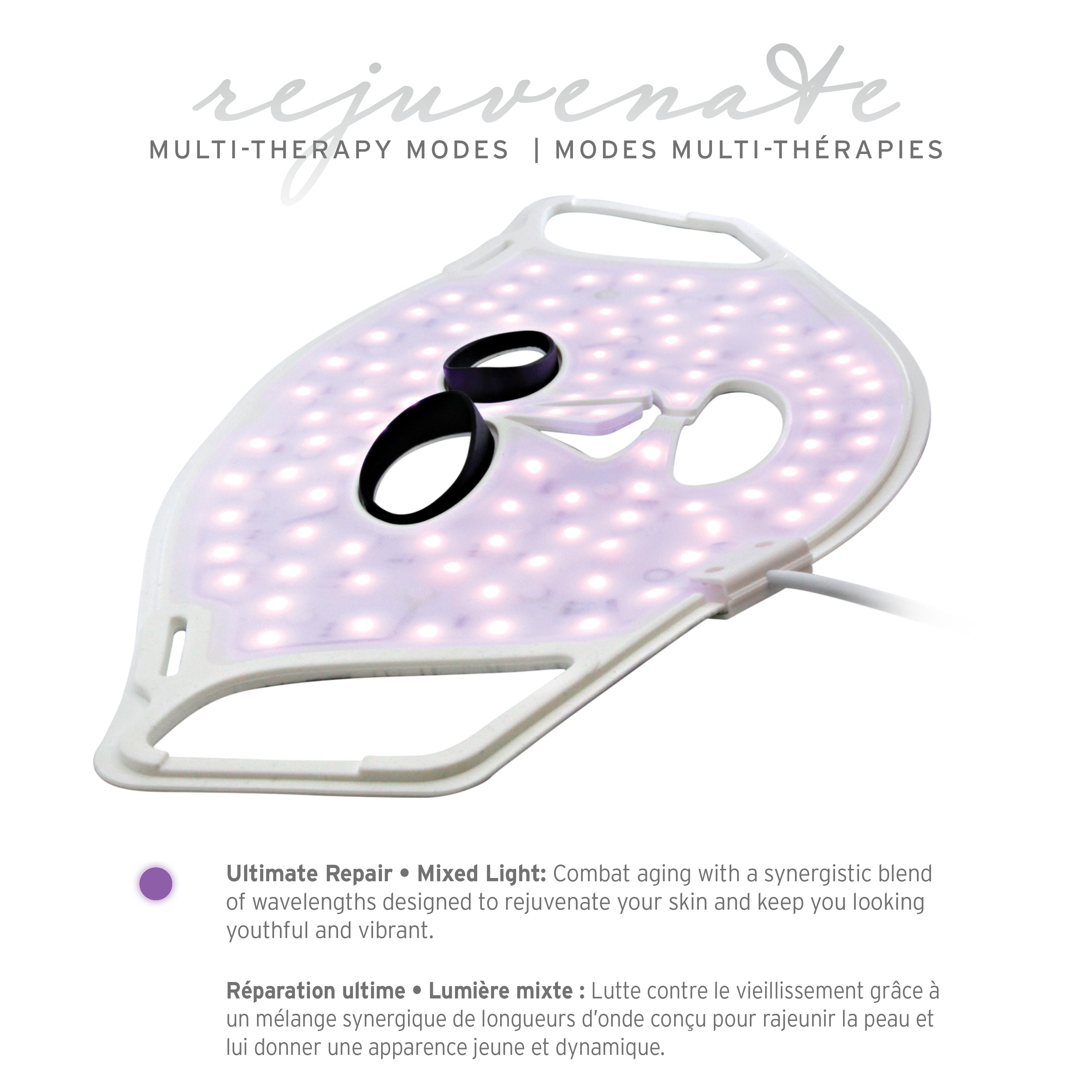 iQ Glow Rejuvenate Light Therapy Face Mask