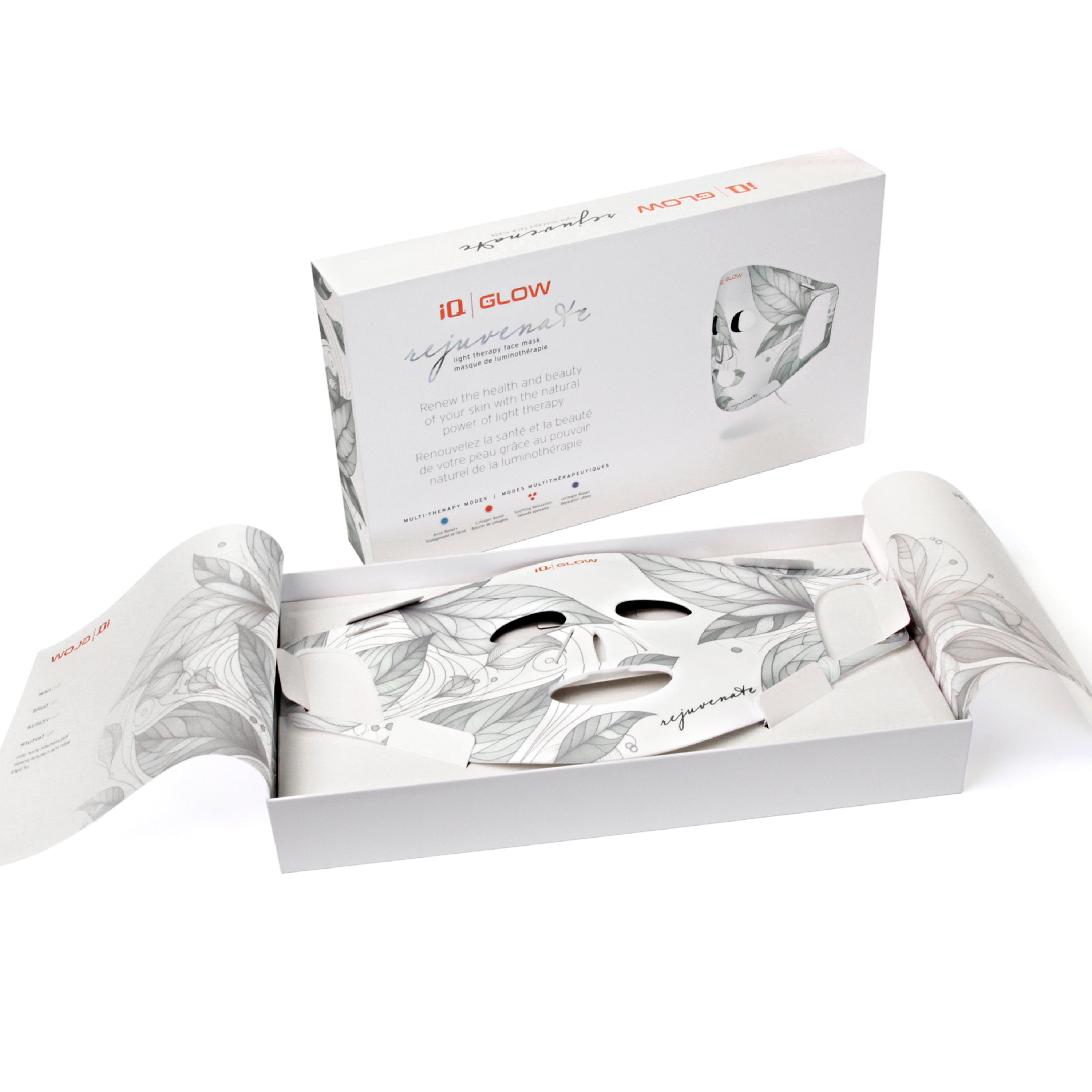 iQ Glow Rejuvenate Light Therapy Face Mask