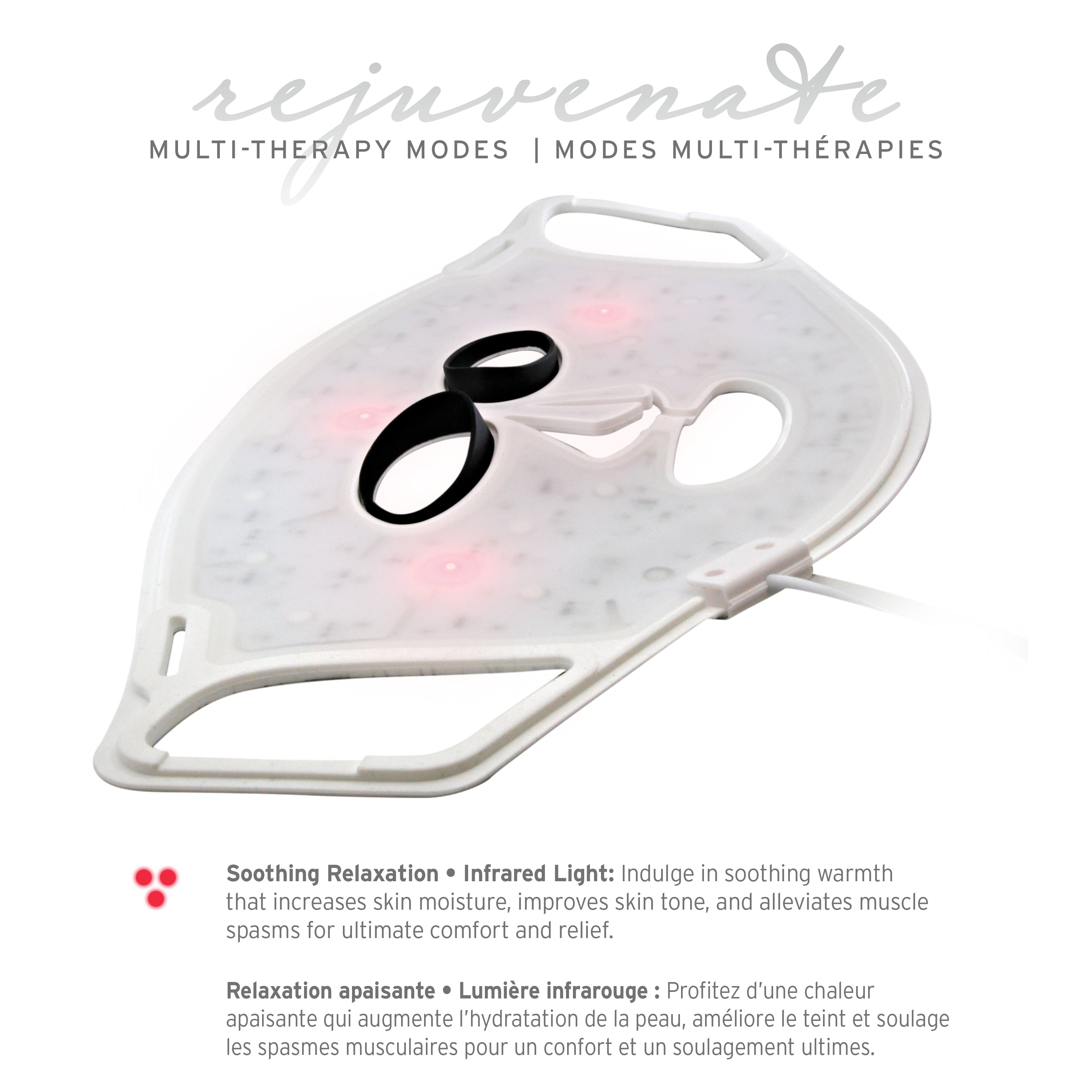 iQ Glow Rejuvenate Light Therapy Face Mask
