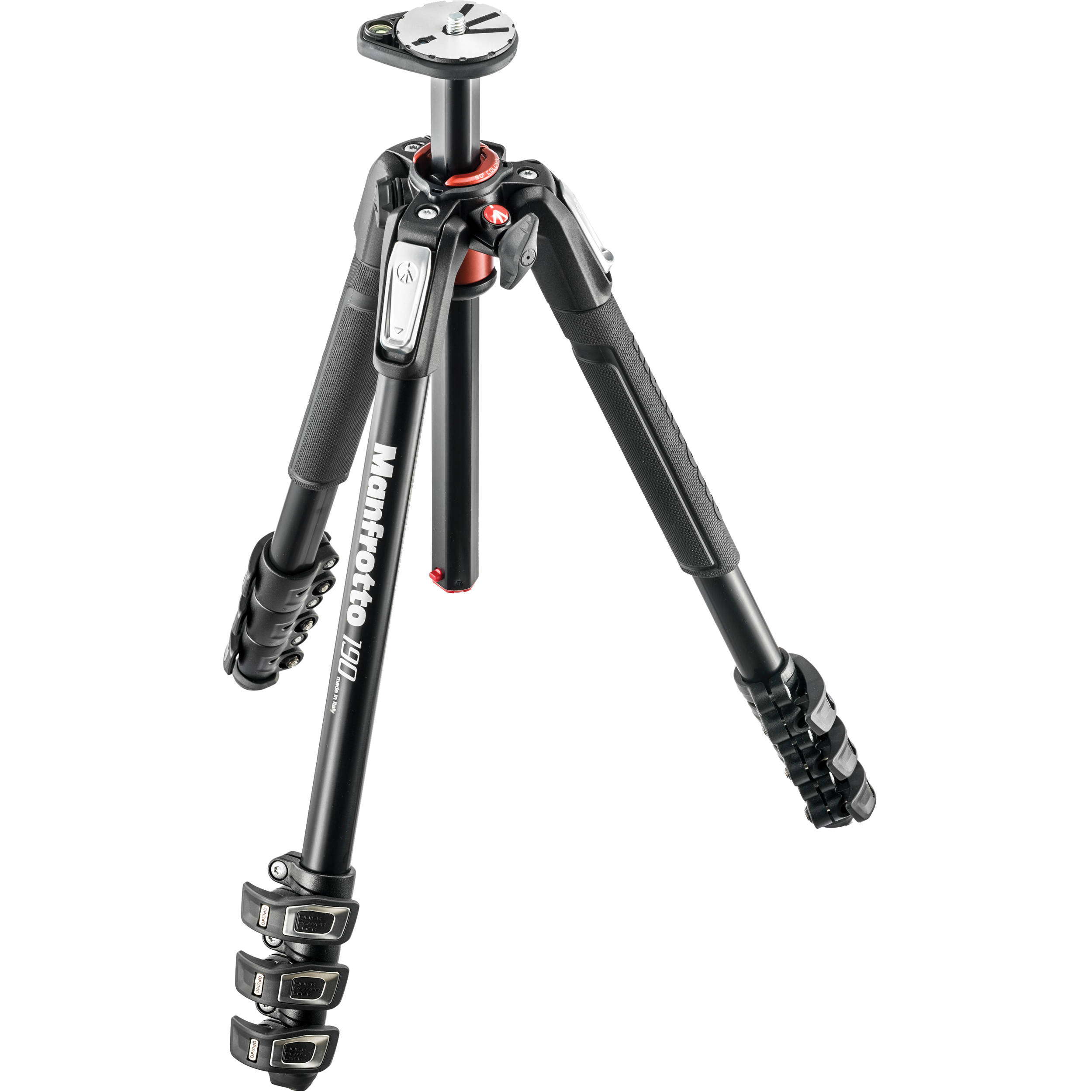 Trépied Manfrotto 190XPRO en aluminium à 4 sections