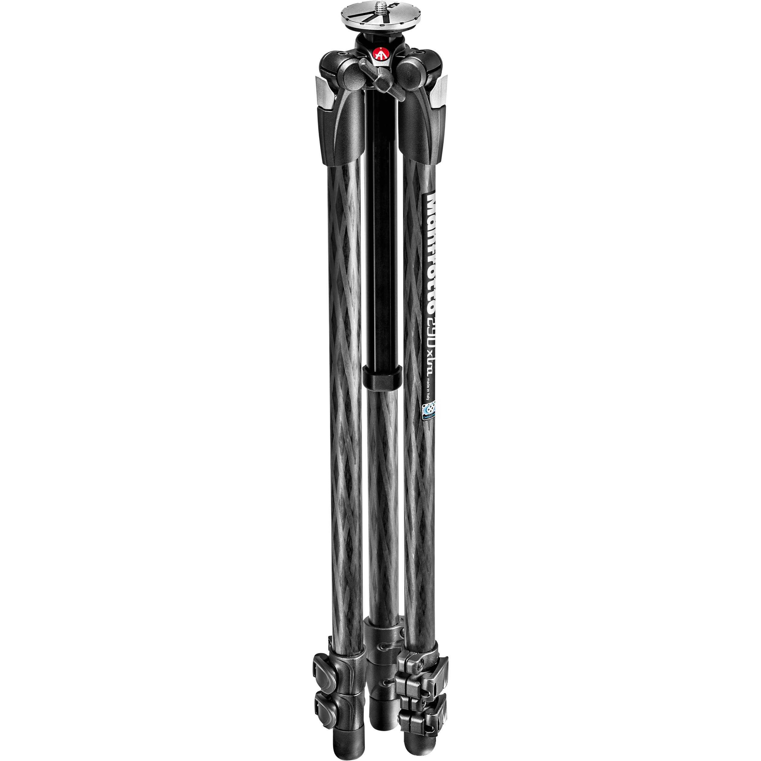 Trépied Manfrotto 290 Xtra en fibre de carbone à 3 sections