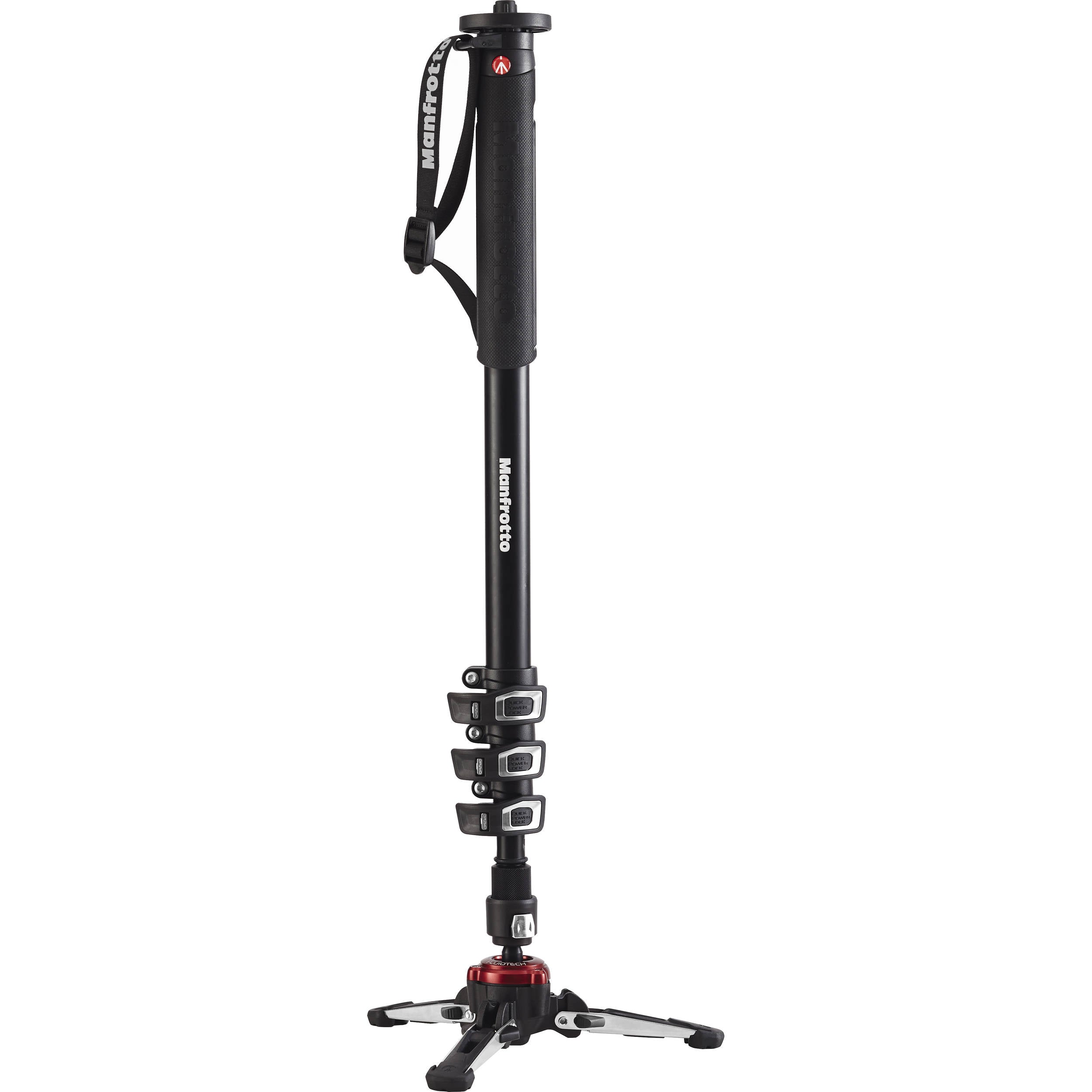 Monopode Manfrotto XPRO Alu 4 secondes avec base FLUIDTECH