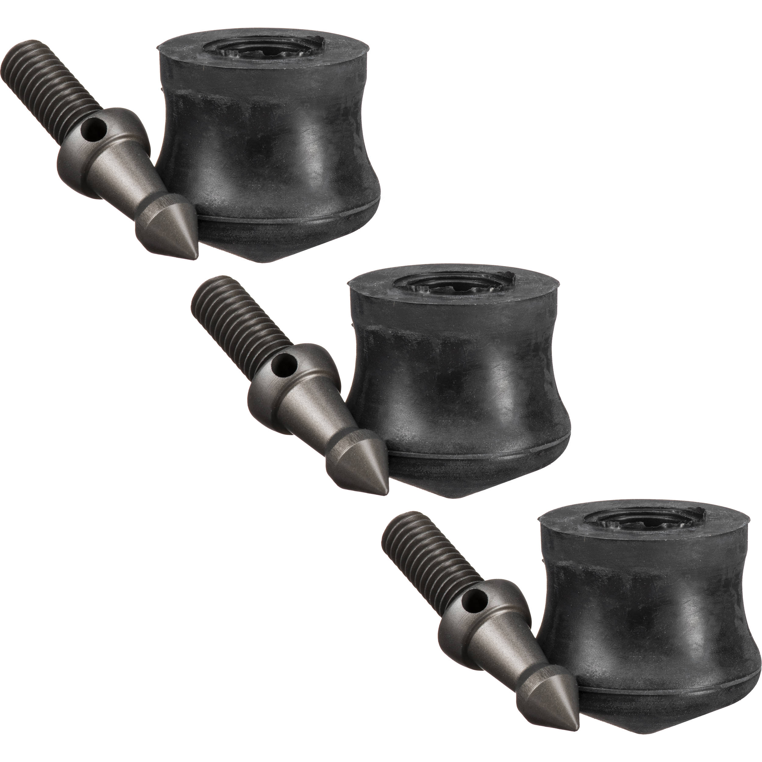 Pieds en caoutchouc à pointes Gitzo de 38 mm de diamètre (lot de 3)