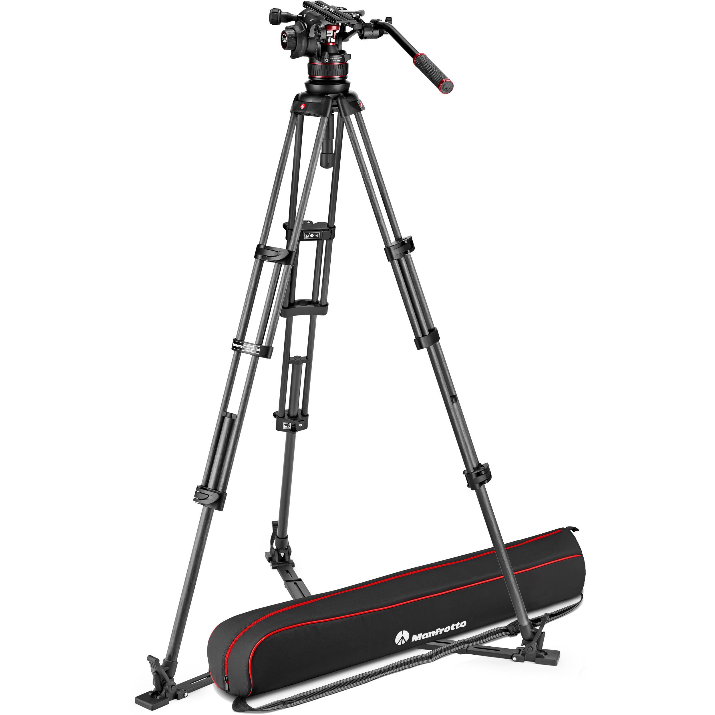 Trépied Manfrotto MVTTWINGC avec tête vidéo 612AH