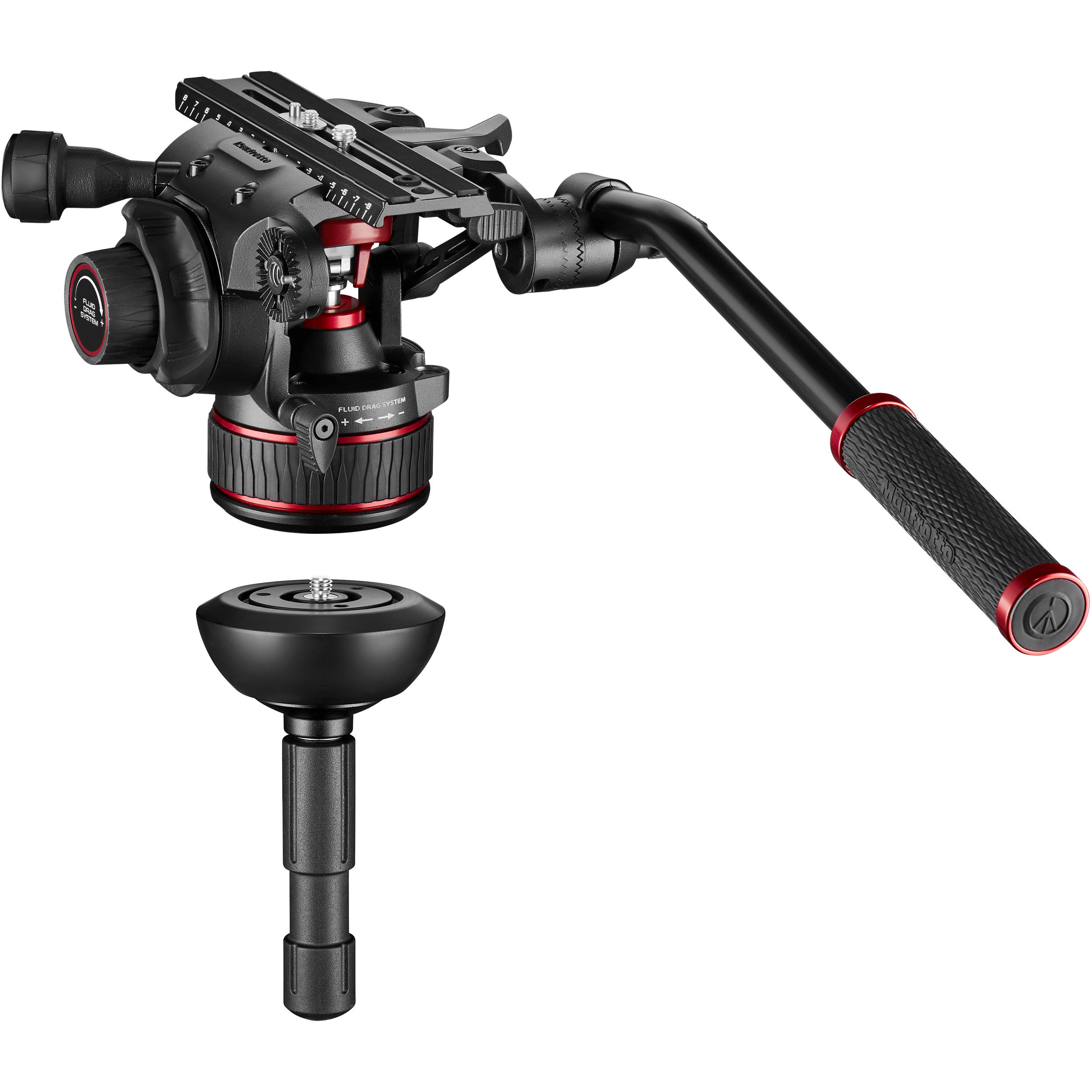 Trépied Manfrotto 536 Carbon avec rotule vidéo 612AH