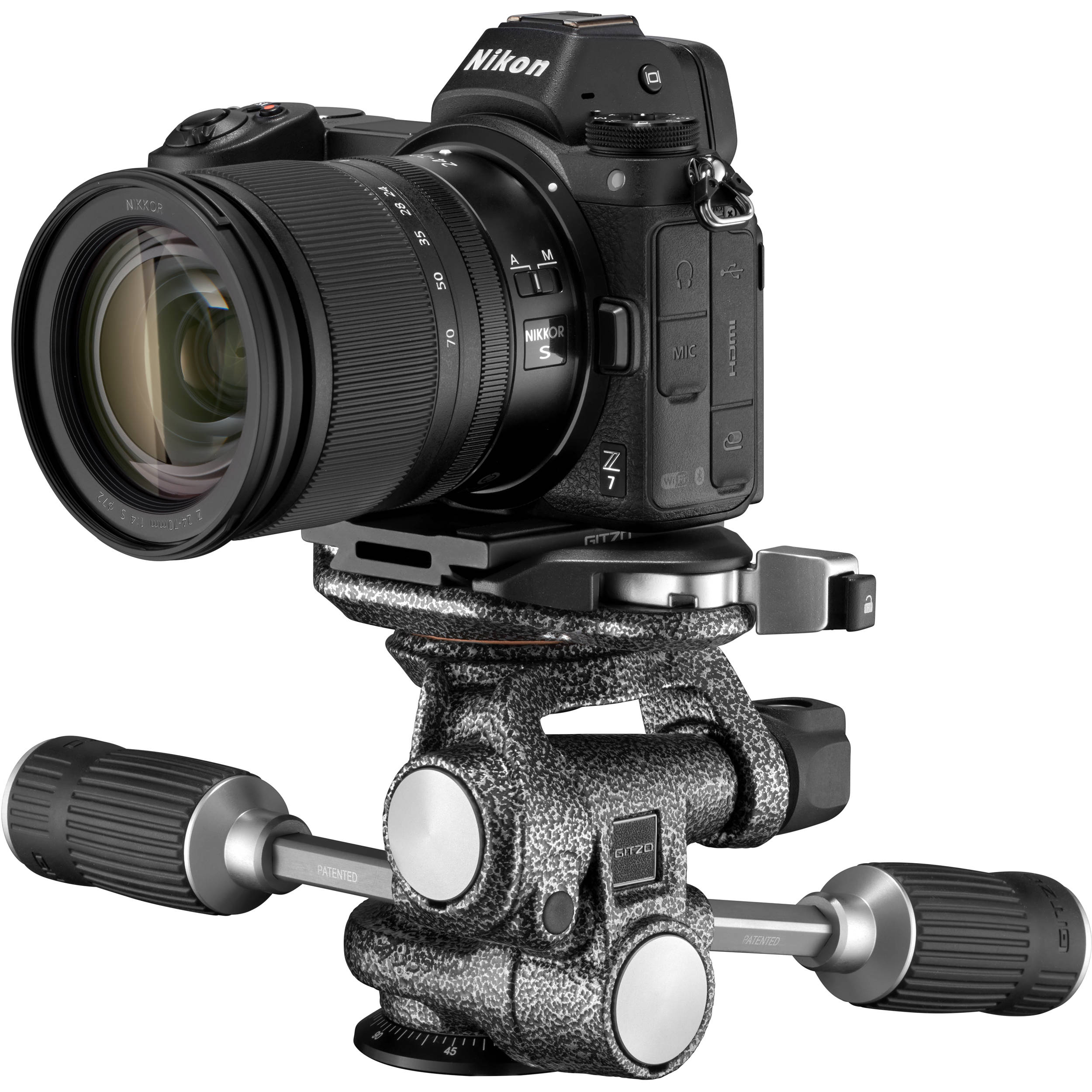 Gitzo Fluid 3-Way Head w/ Arca-style Plate