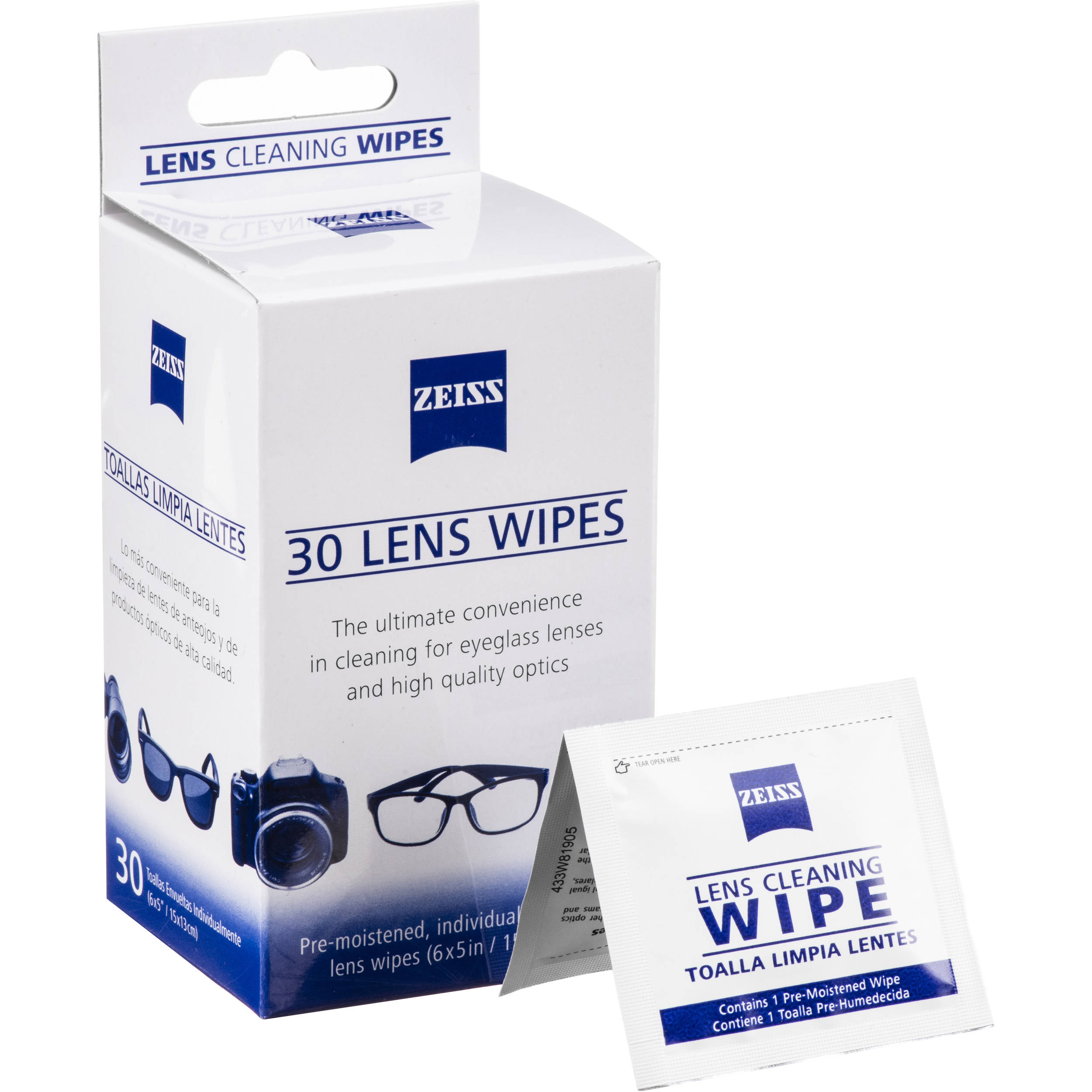 Zeiss Lens Wipes 30 Count
