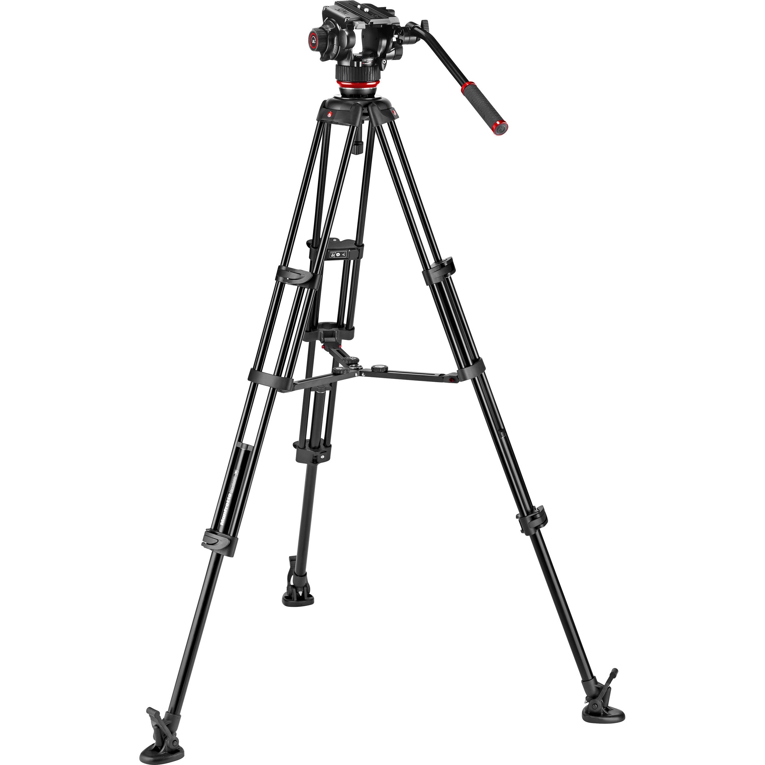 Rotule Manfrotto 504X avec trépied double jambe en aluminium MS