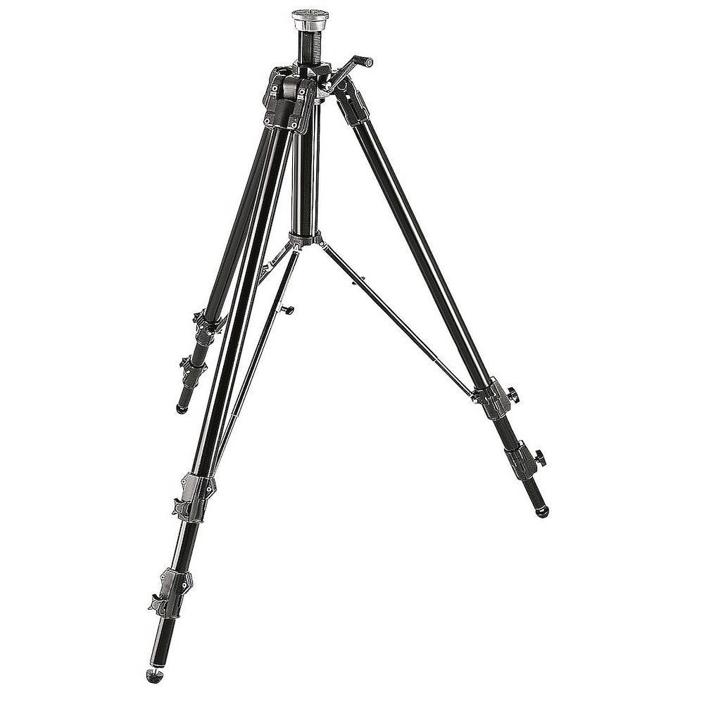 Trépied Manfrotto Super Pro noir avec pieds à pointes