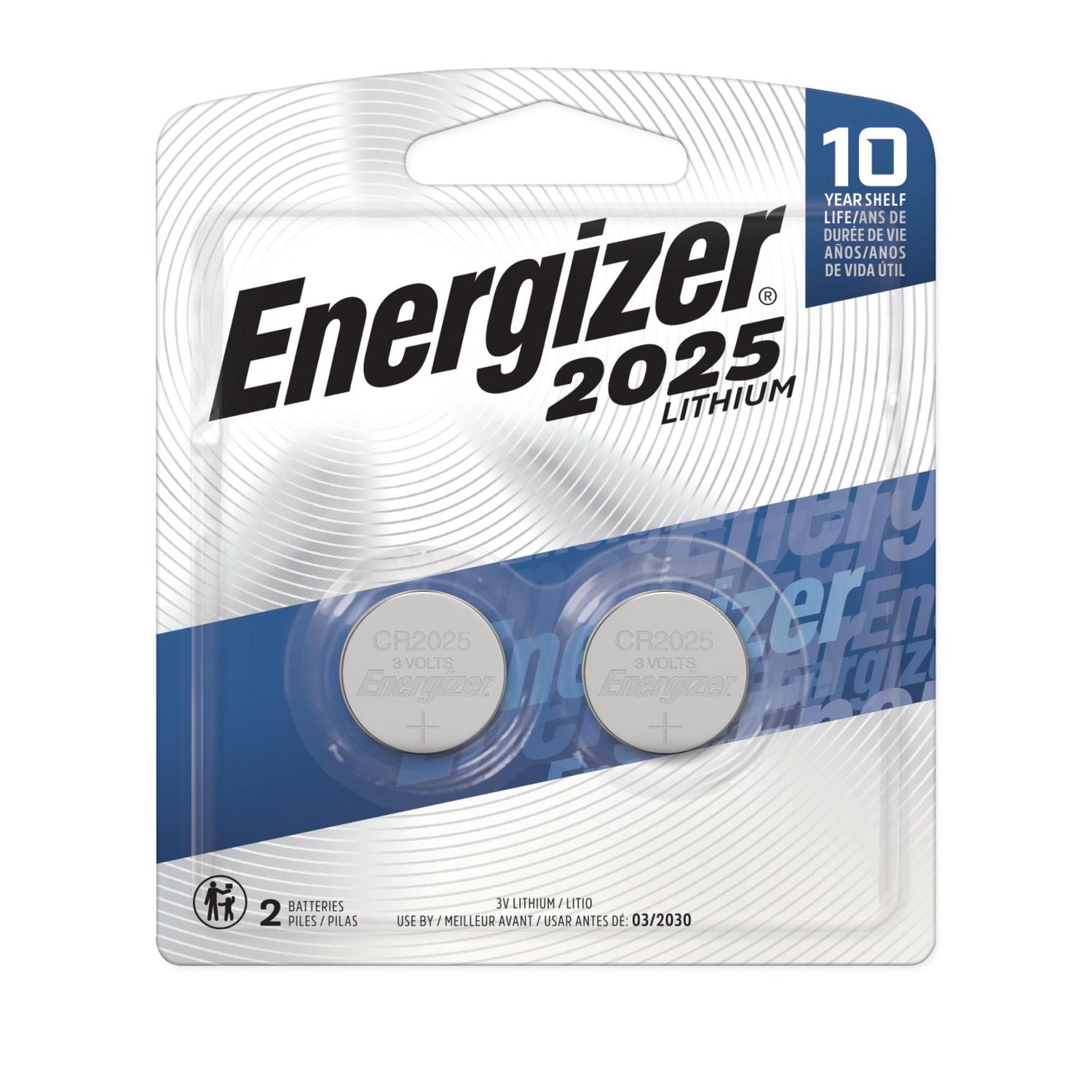 Piles rechargeables Energizer Lithium 2025 3 V (lot de 2)
