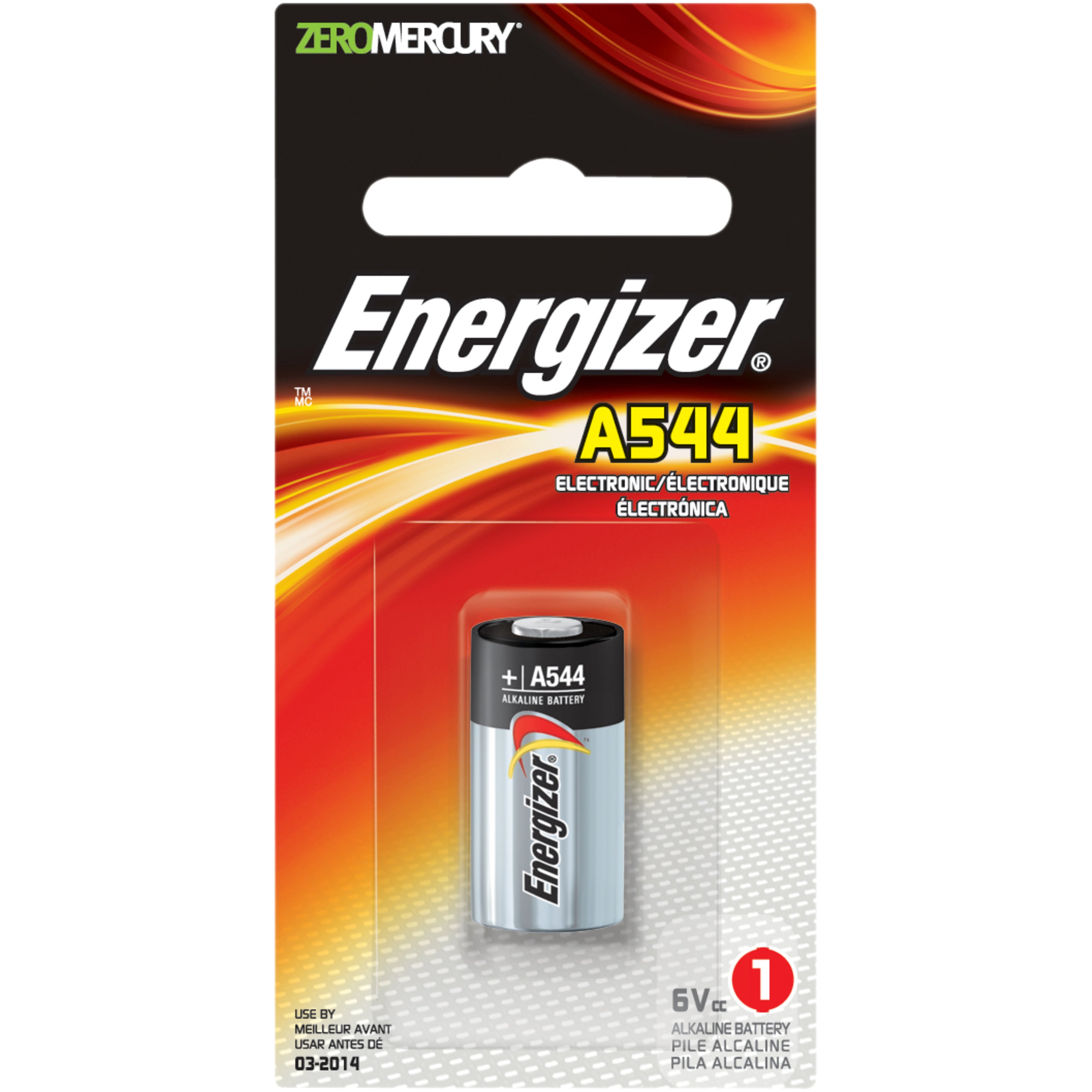 Energizer A544BP 6V Alkaline Photo Battery