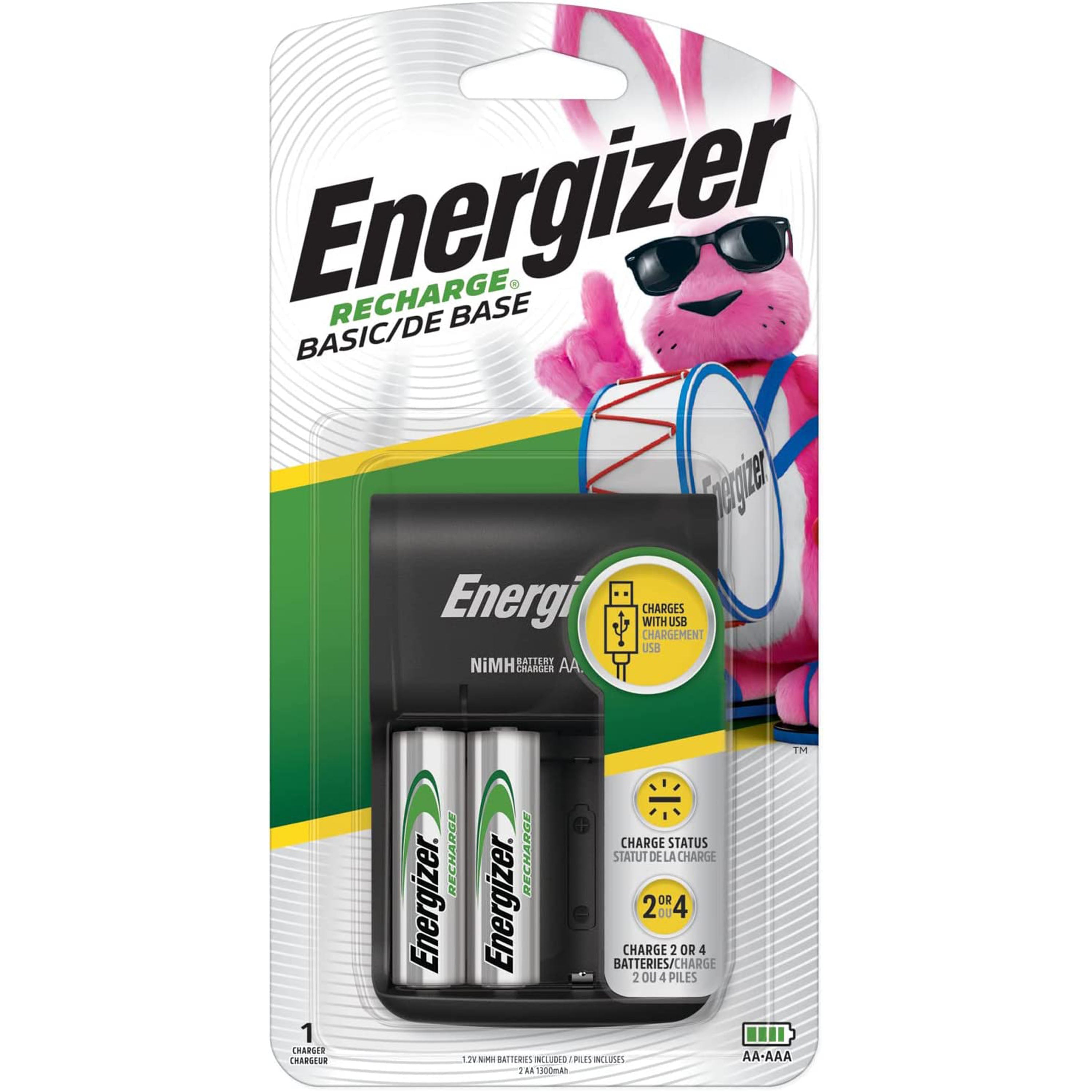 Energizer RECHARGE Value Charger with 2 AA
