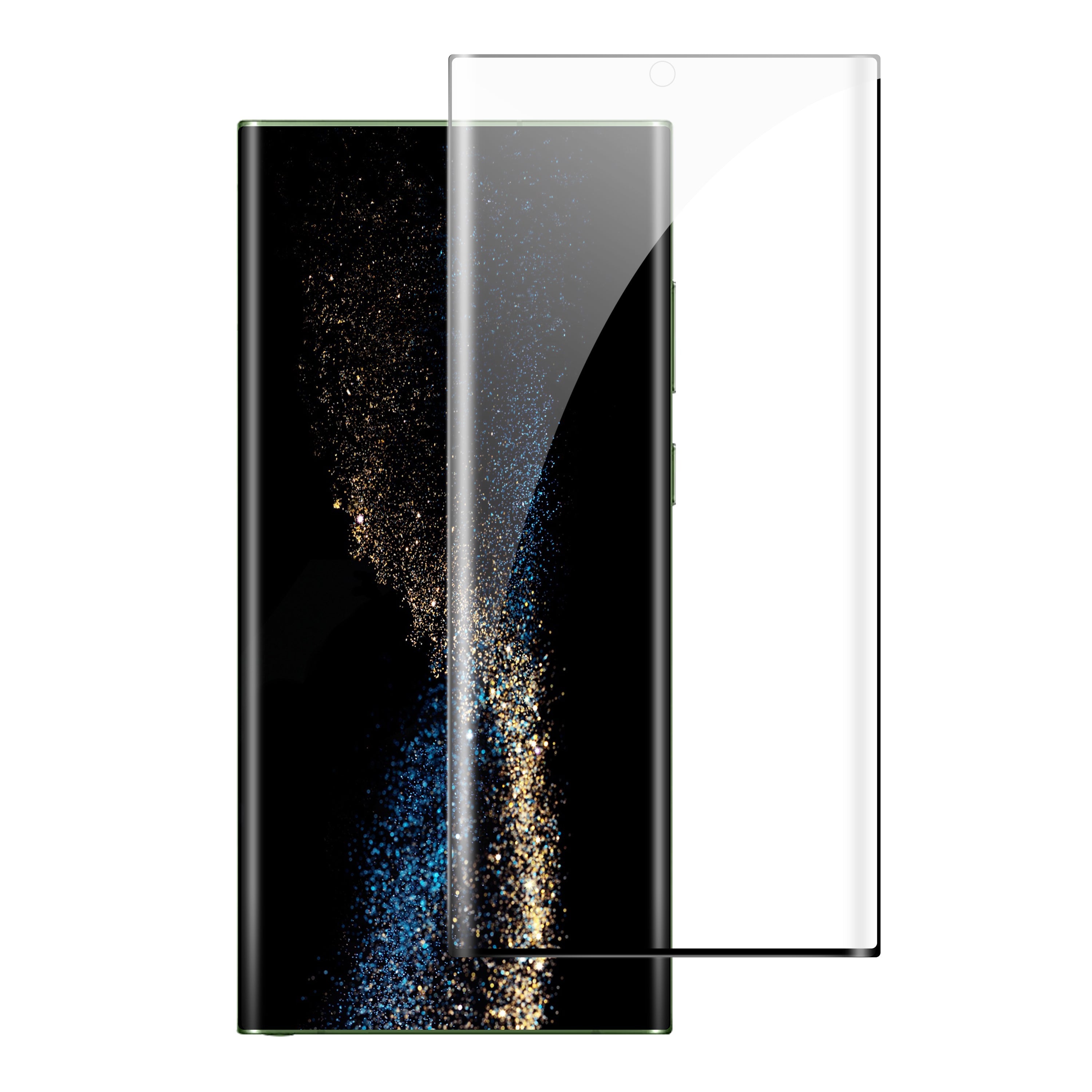 Protection d'écran en verre hybride flexible iShieldz MAX PROTECT pour Galaxy S22/S23